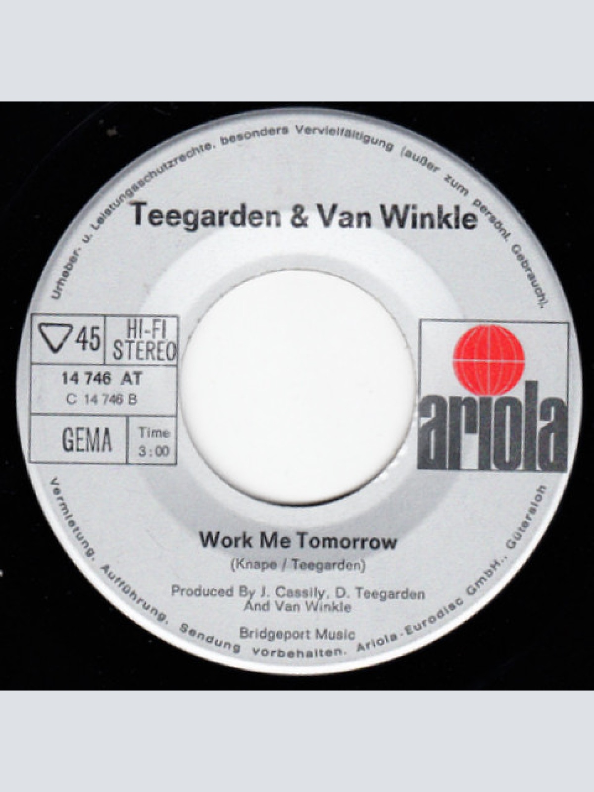Vinyl / Teegarden & Van Winkle - God, Love And Rock & Roll