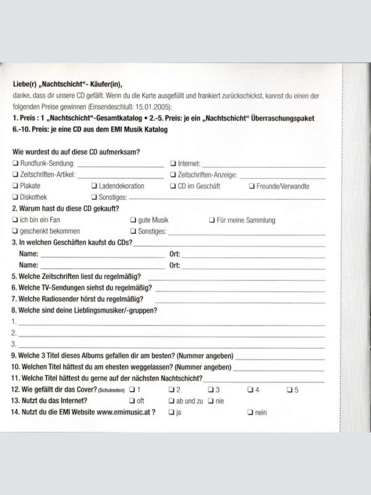 CD / Various - Nachtschicht Vol. 15