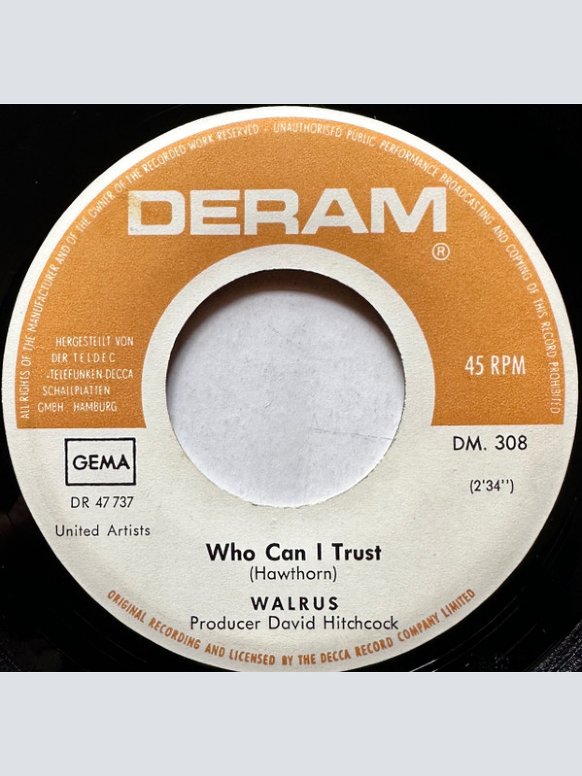 Vinyl / Walrus (4) - Who Can I Trust