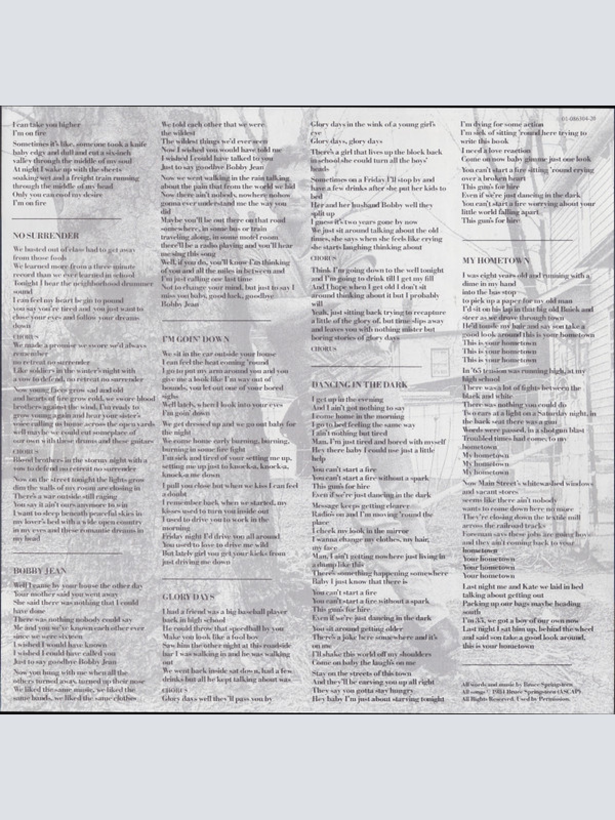 Vinyl / Bruce Springsteen - Born In The U.S.A.