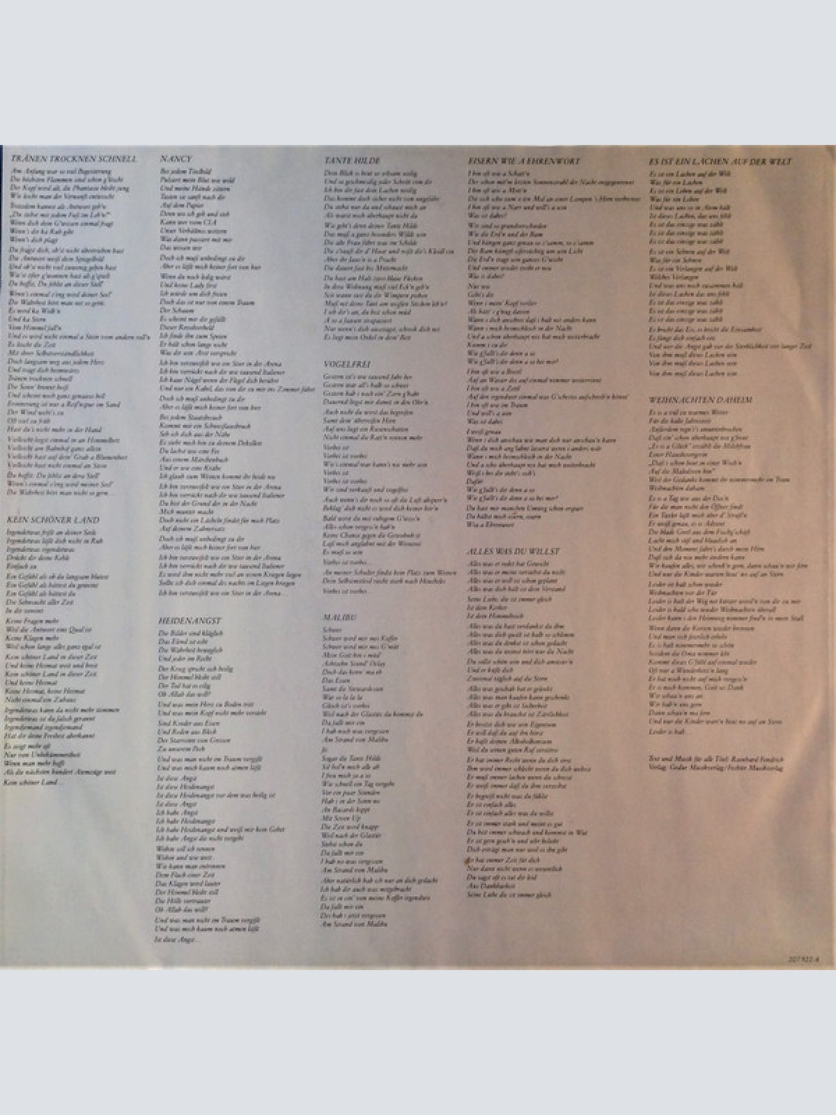 Vinyl / Rainhard Fendrich - Kein Schöner Land