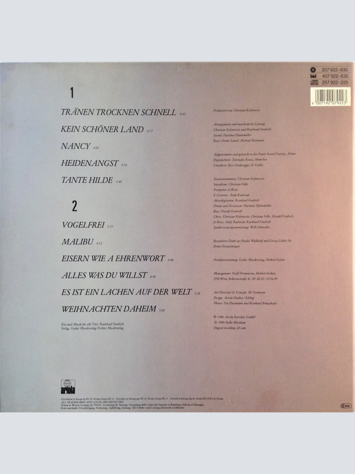 Vinyl / Rainhard Fendrich - Kein Schöner Land