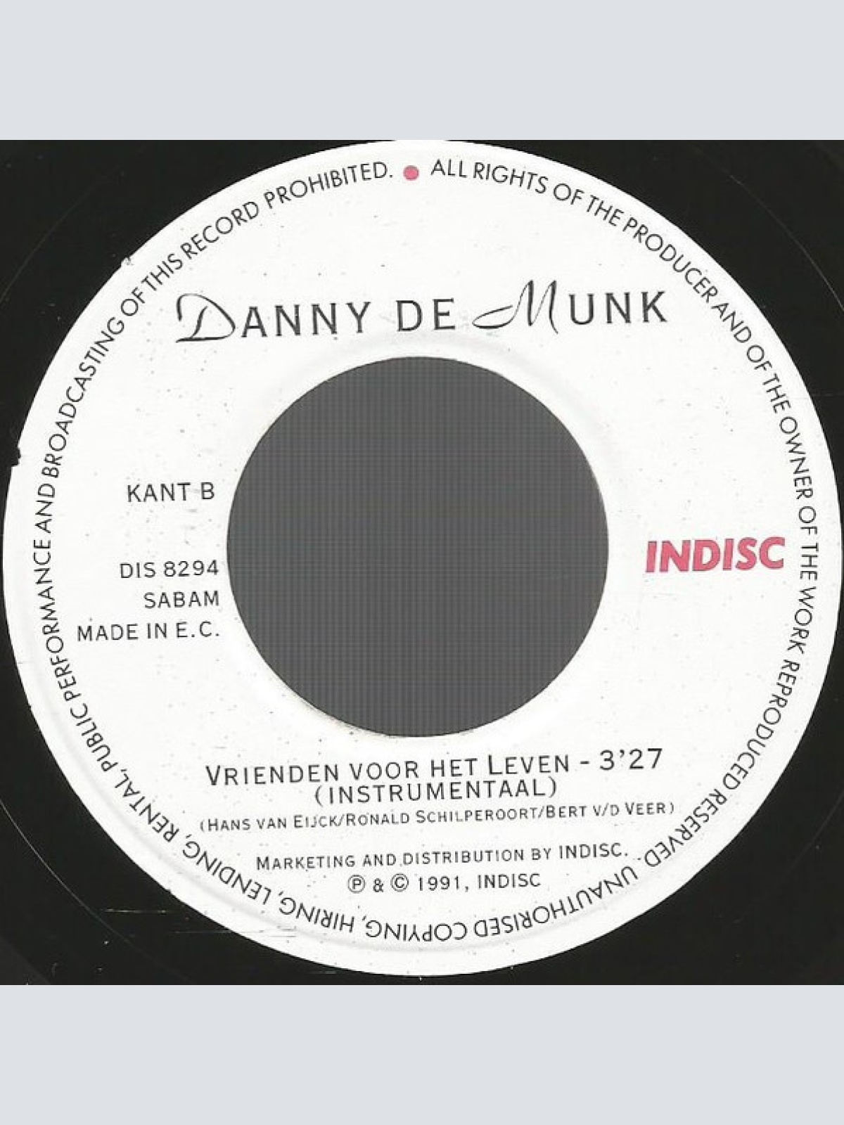 Vinyl / Danny de Munk - Vrienden Voor Het Leven