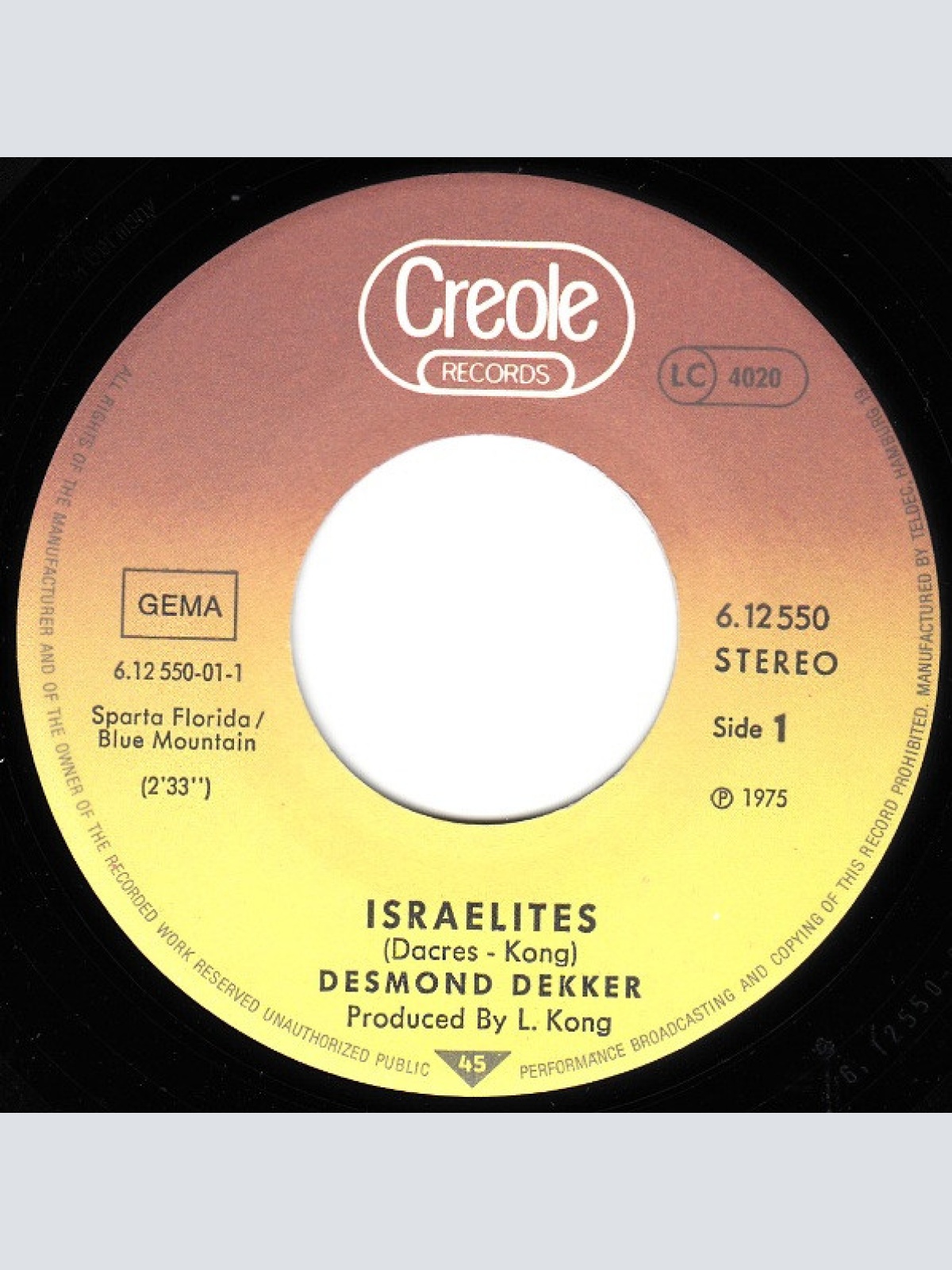 Vinyl / Desmond Dekker - Israelites / It Mek