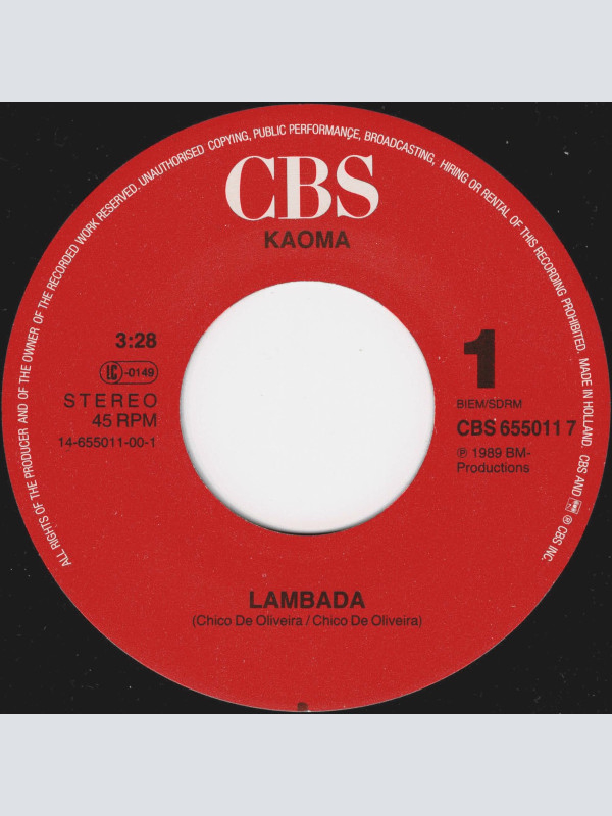 Vinyl / Kaoma - Lambada