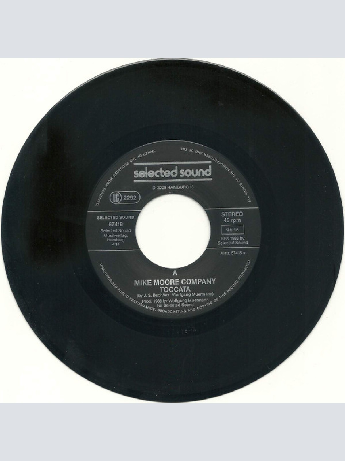 Vinyl / Mike Moore Company - Toccata / On The Road To Cairo