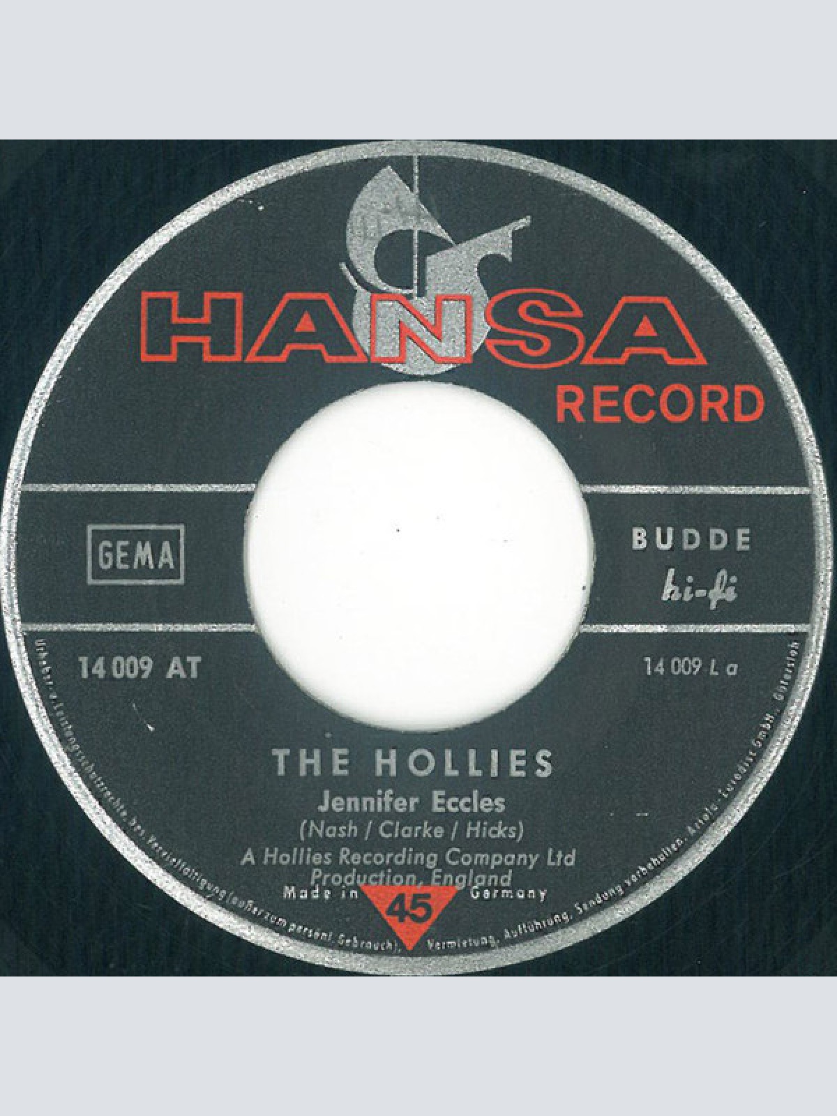Vinyl / The Hollies - Jennifer Eccles / Try It