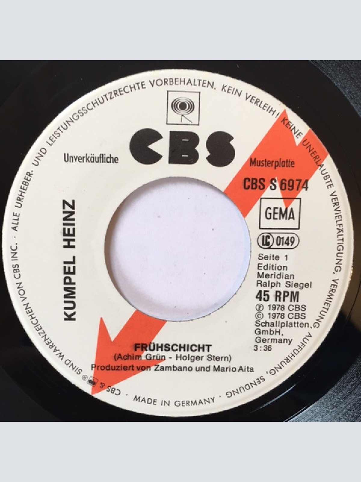 Vinyl / Kumpel Heinz - Frühschicht