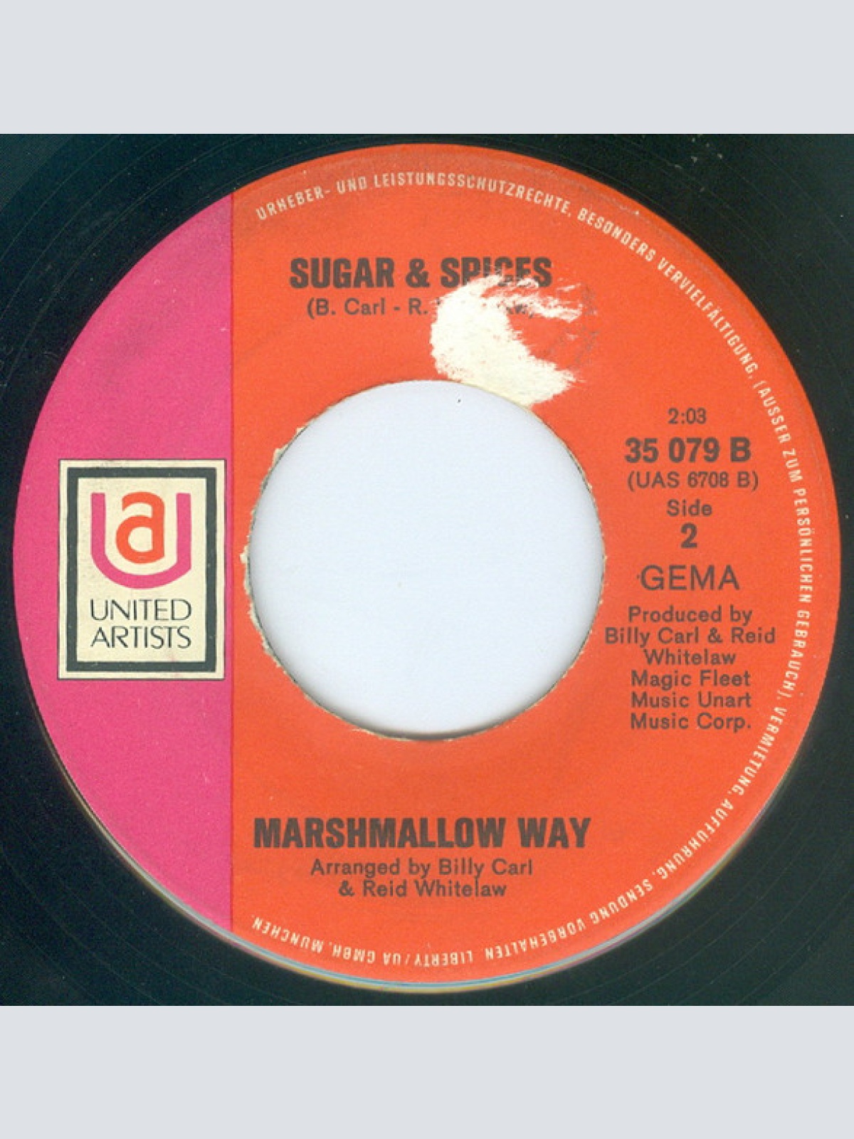 Vinyl / Marshmallow Way - C'mon Kitty Kitty (Let's Go To The City) / Sugar And Spices