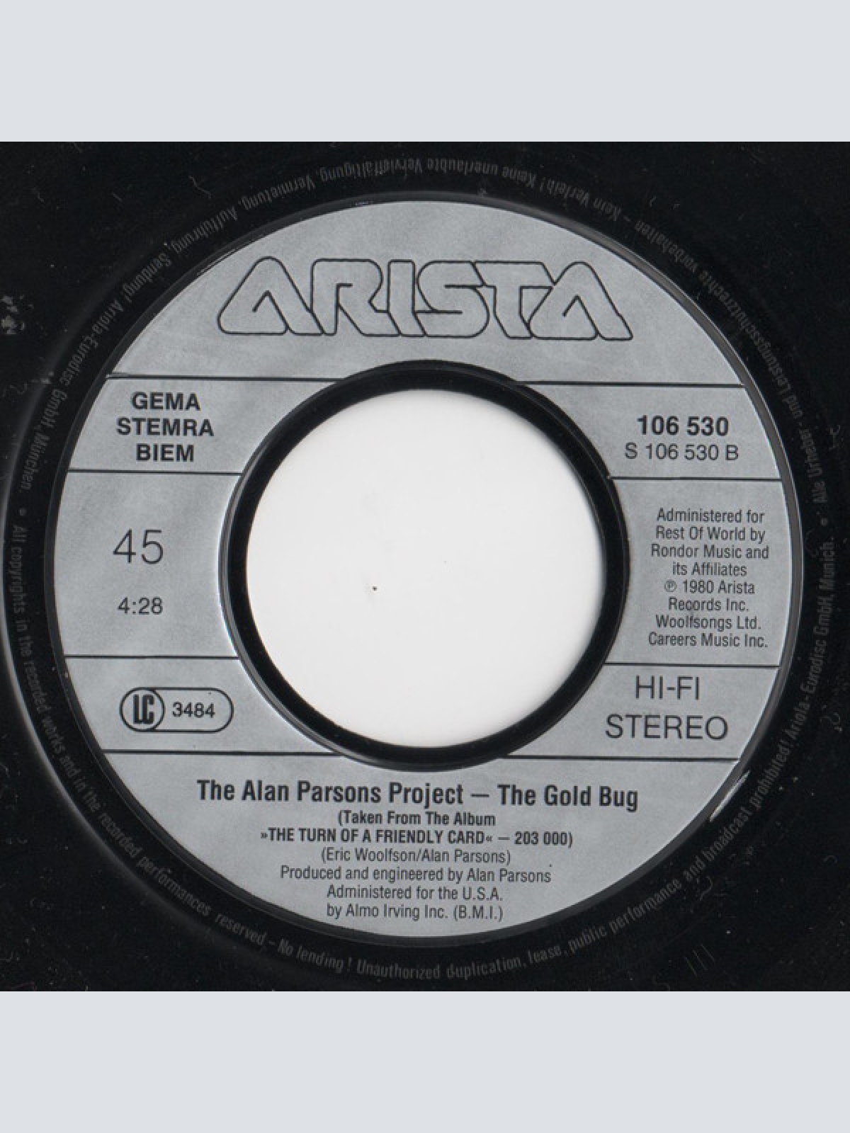 Vinyl / The Alan Parsons Project - Prime Time