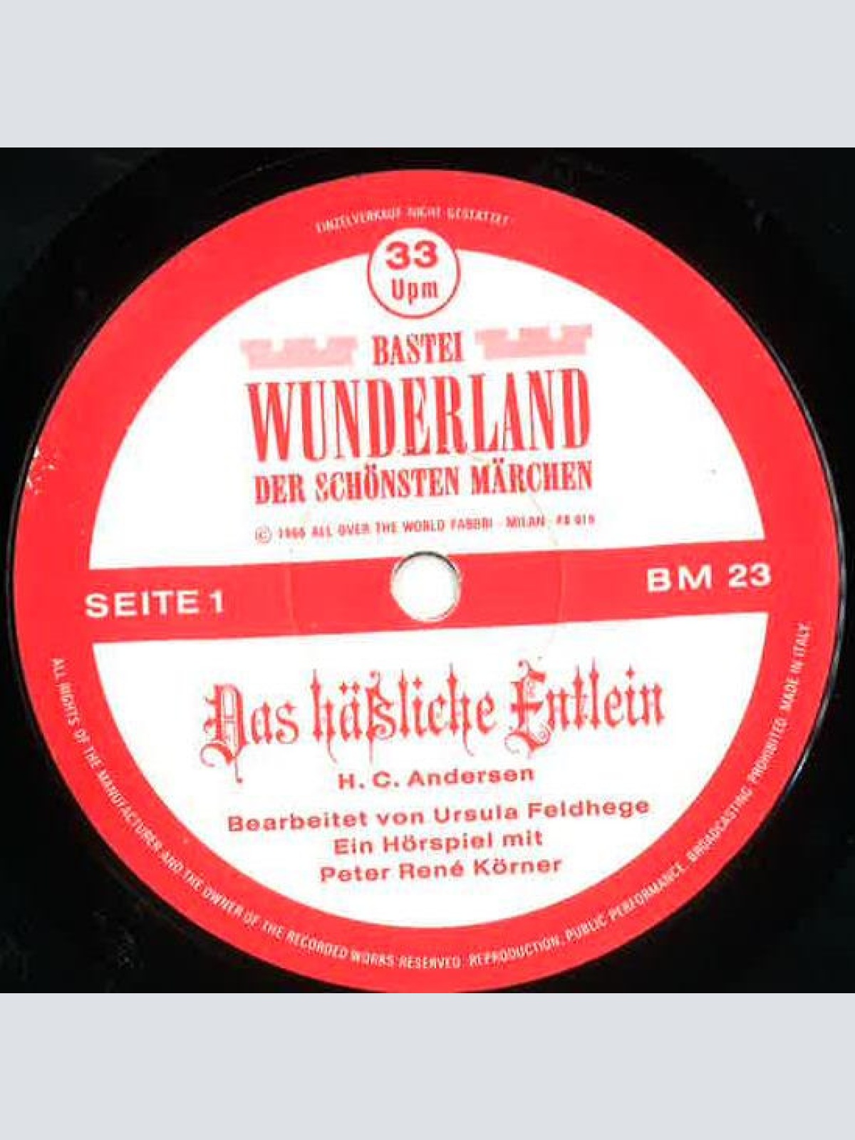 Vinyl / Peter René Körner - Das Häßliche Entlein