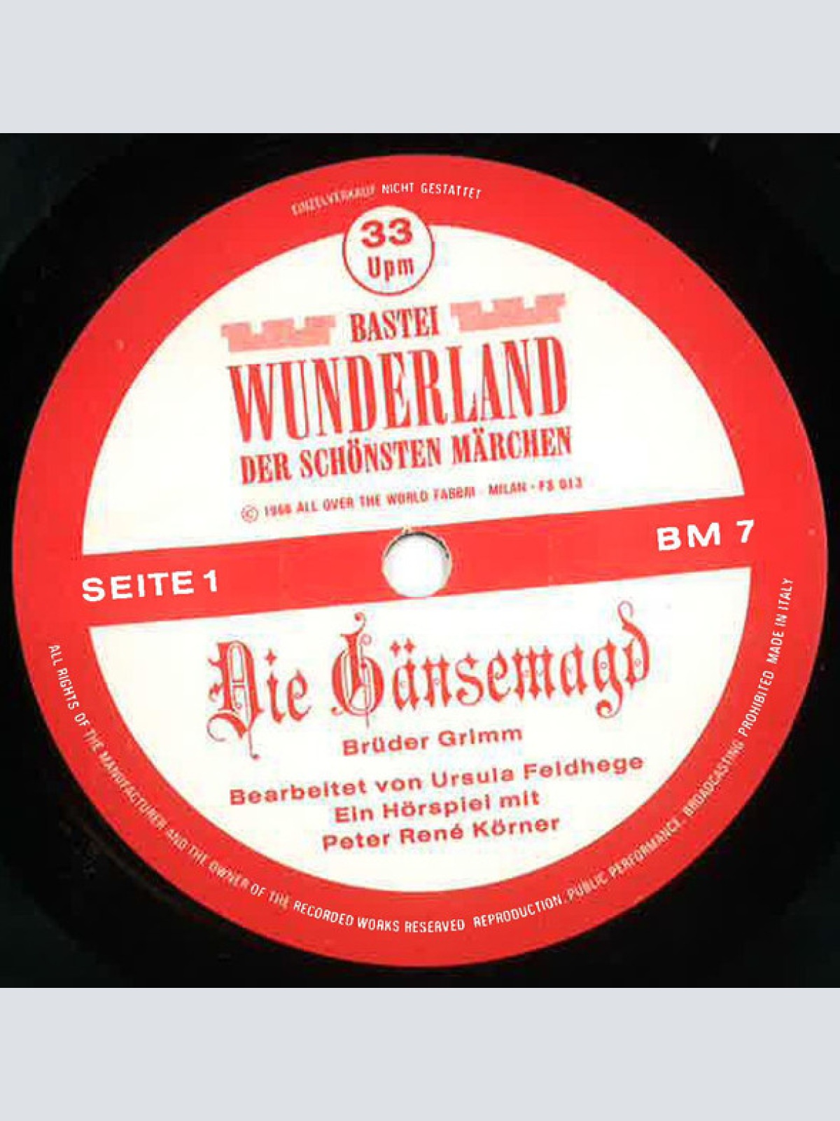 Vinyl / Peter René Körner - Die Gänsemagd