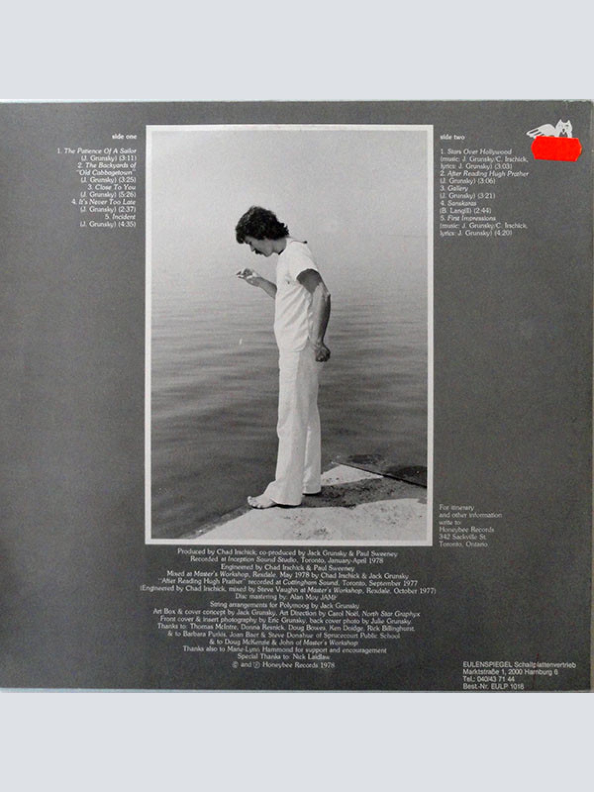 Vinyl / Jack Grunsky - The Patience Of A Sailor