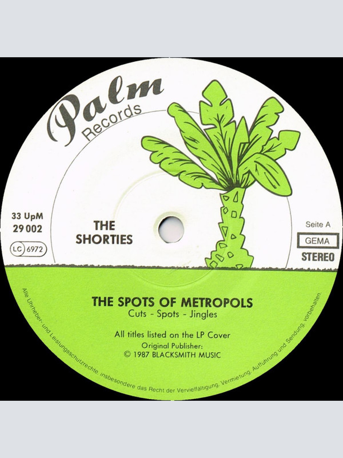 Vinyl / Various - The Shorties - The Spots of Metropols - Cuts - Spots - Jingles