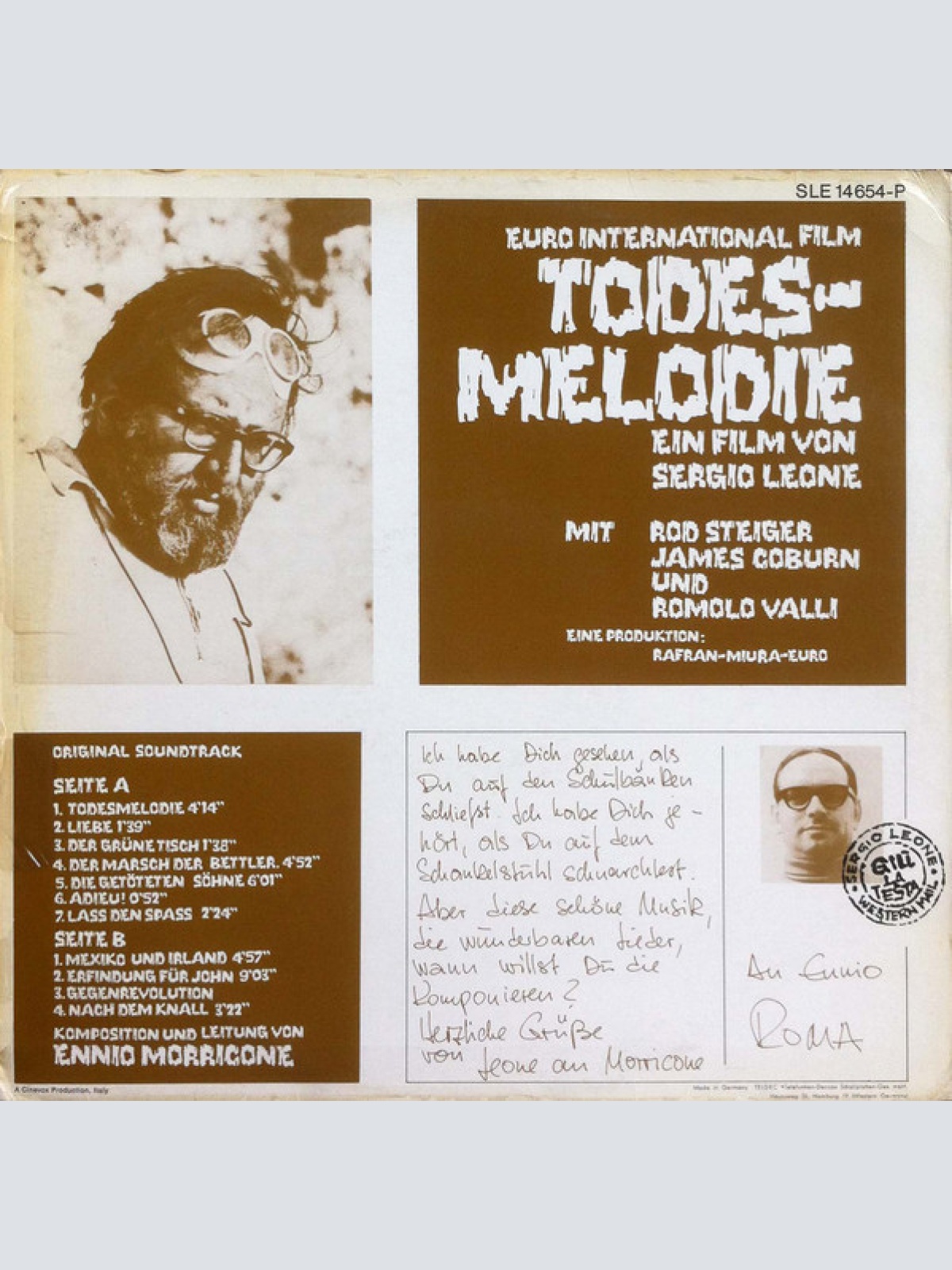 Vinyl / Ennio Morricone - Todesmelodie (Giu' La Testa)