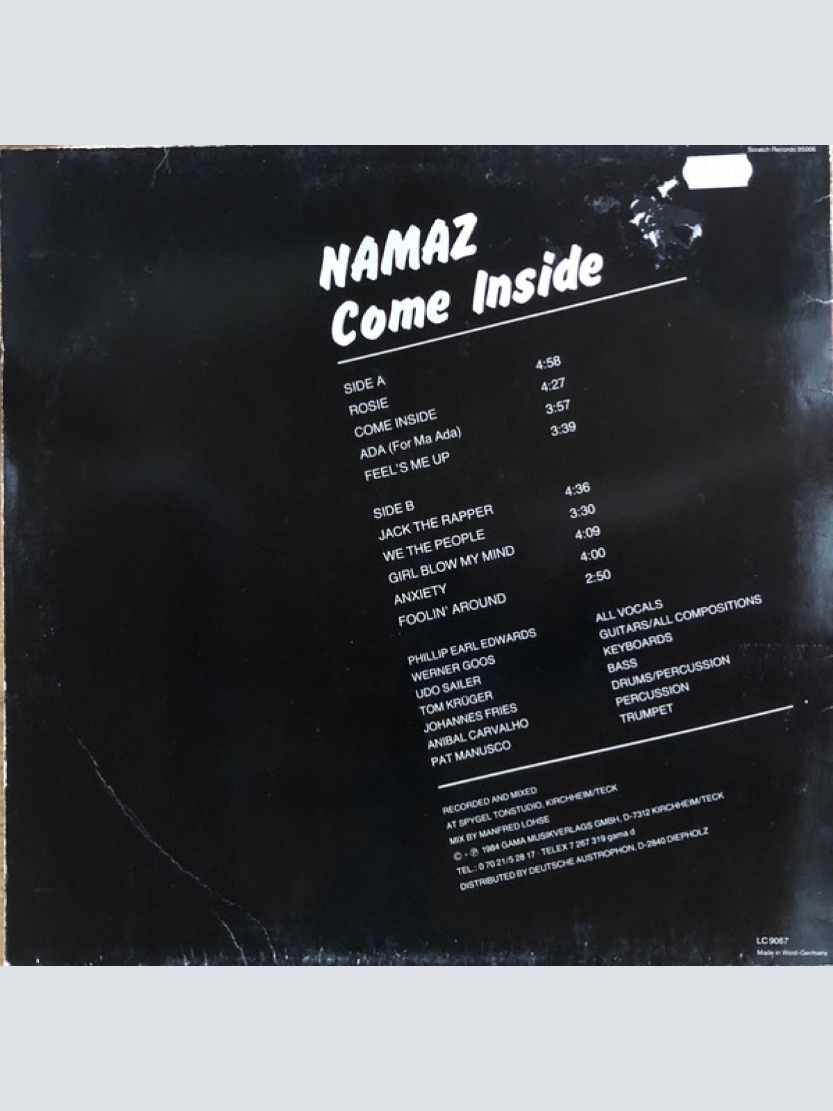 Vinyl / Namaz - Come Inside