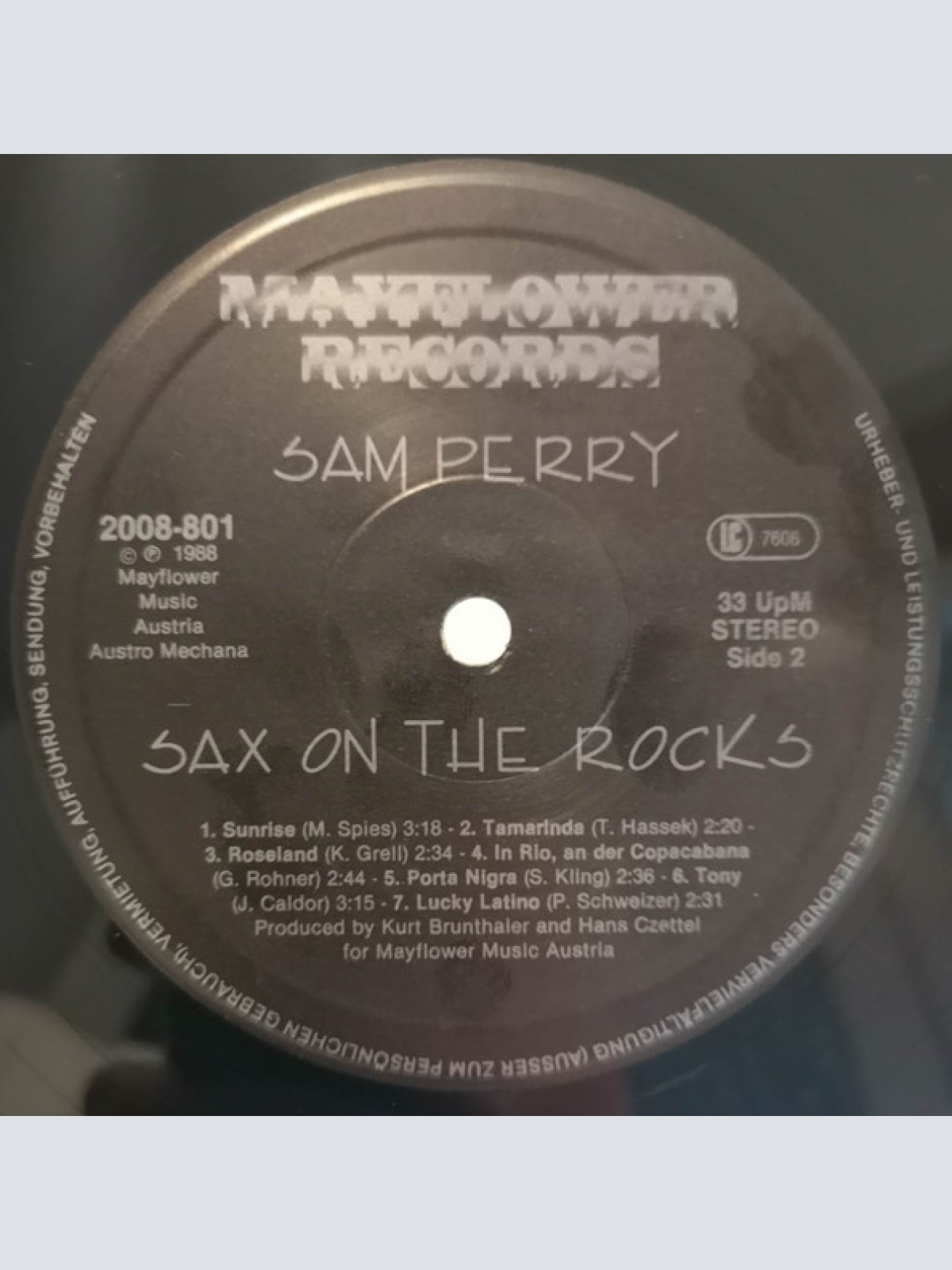 Vinyl / Sam Perry (7) - Sax On The Rocks
