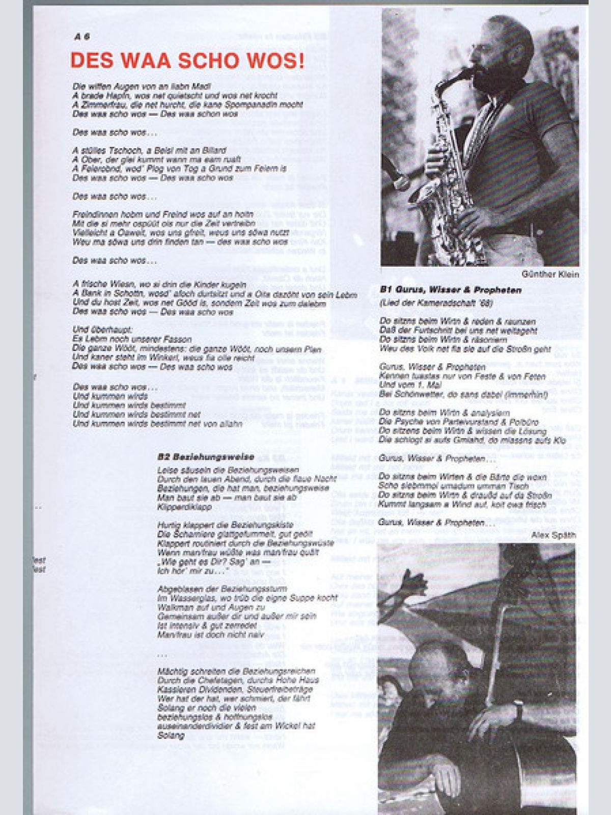 Vinyl / Reinhart Sellner & The Quintet - Des Waa Scho Wos!