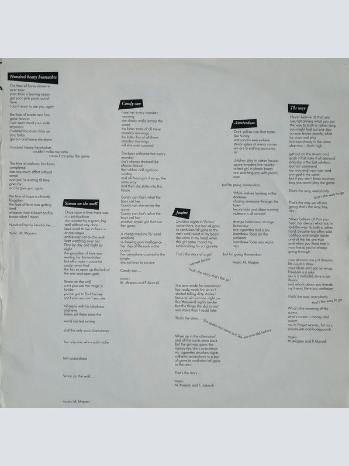 Vinyl / Michael Majzen* - Stranger In Paradise