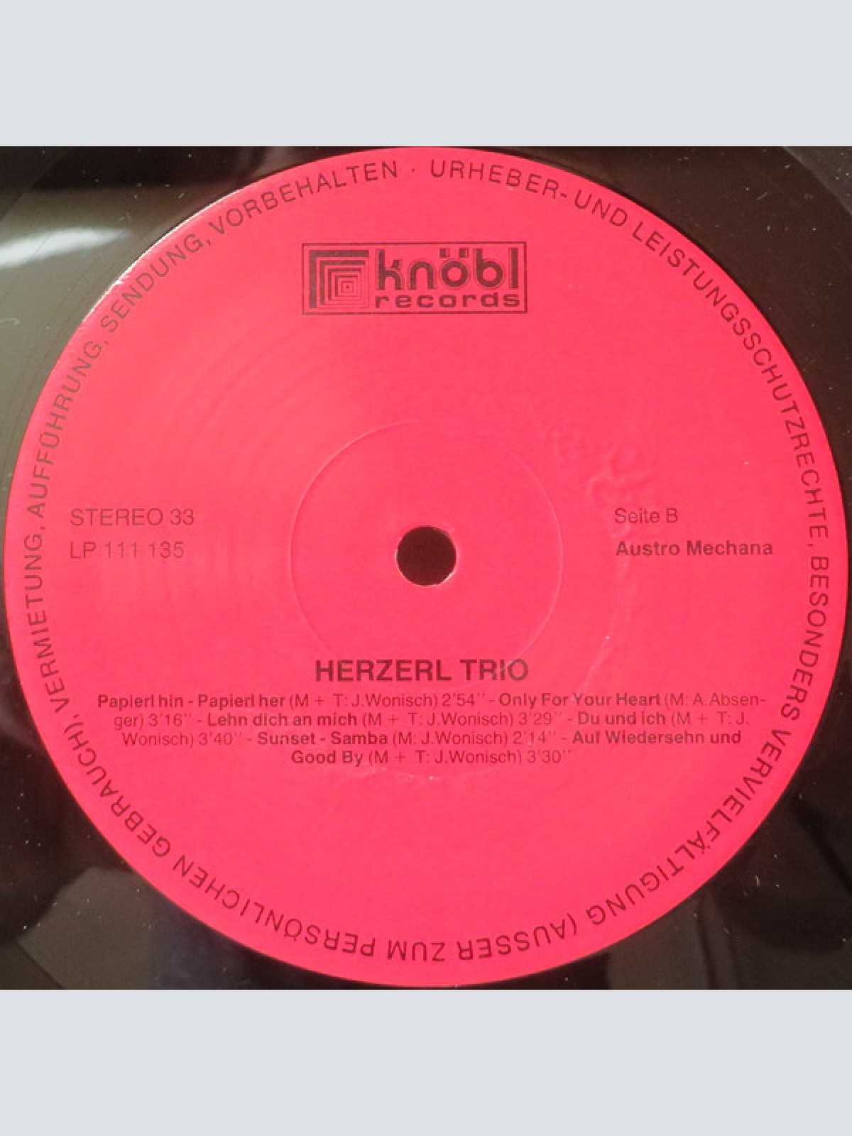 Vinyl / Orig. Herzerl Trio* - Orig. Herzerl Trio