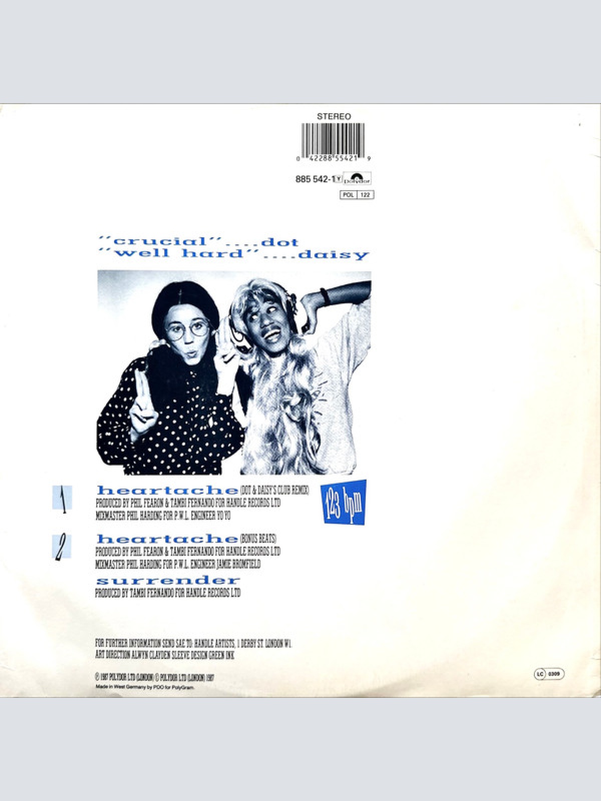 Vinyl / Pepsi & Shirlie - Heartache (Dot & Daisy's Club Remix)