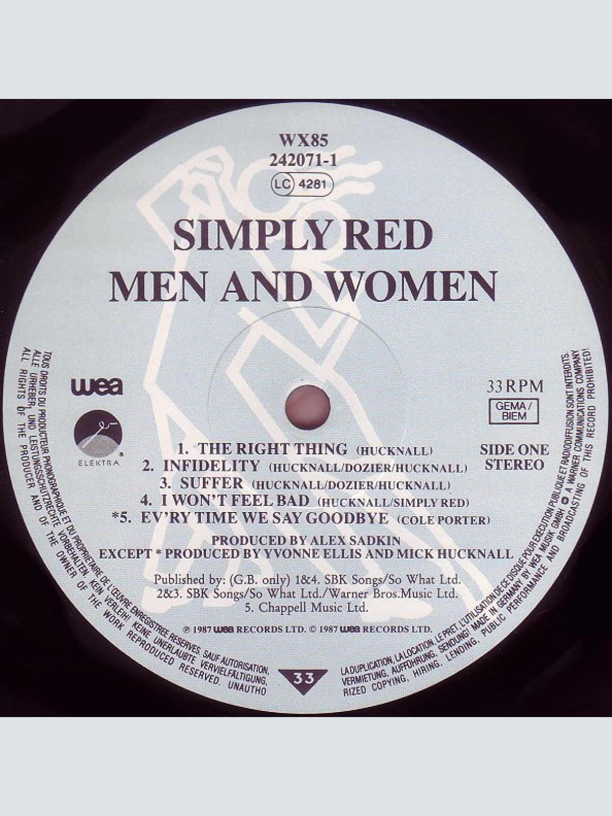 Vinyl / Simply Red - Men And Women