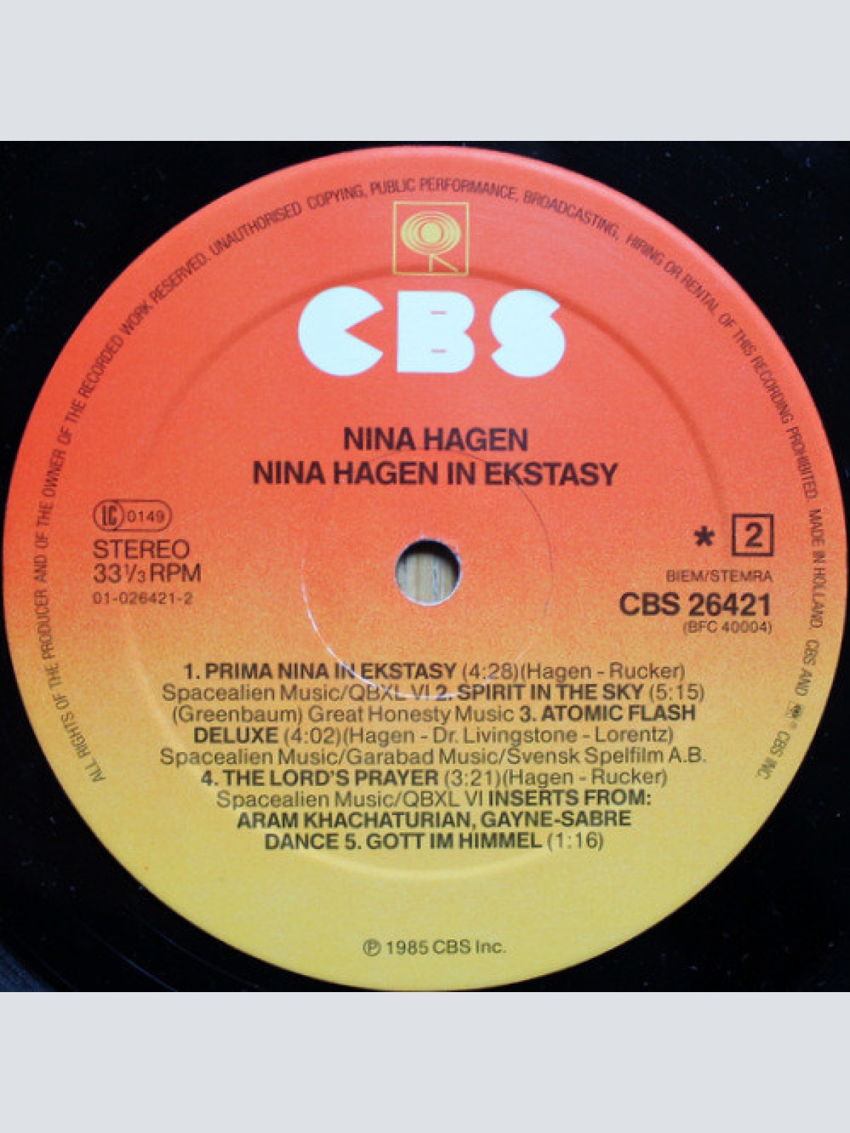 Vinyl / Nina Hagen - In Ekstasy