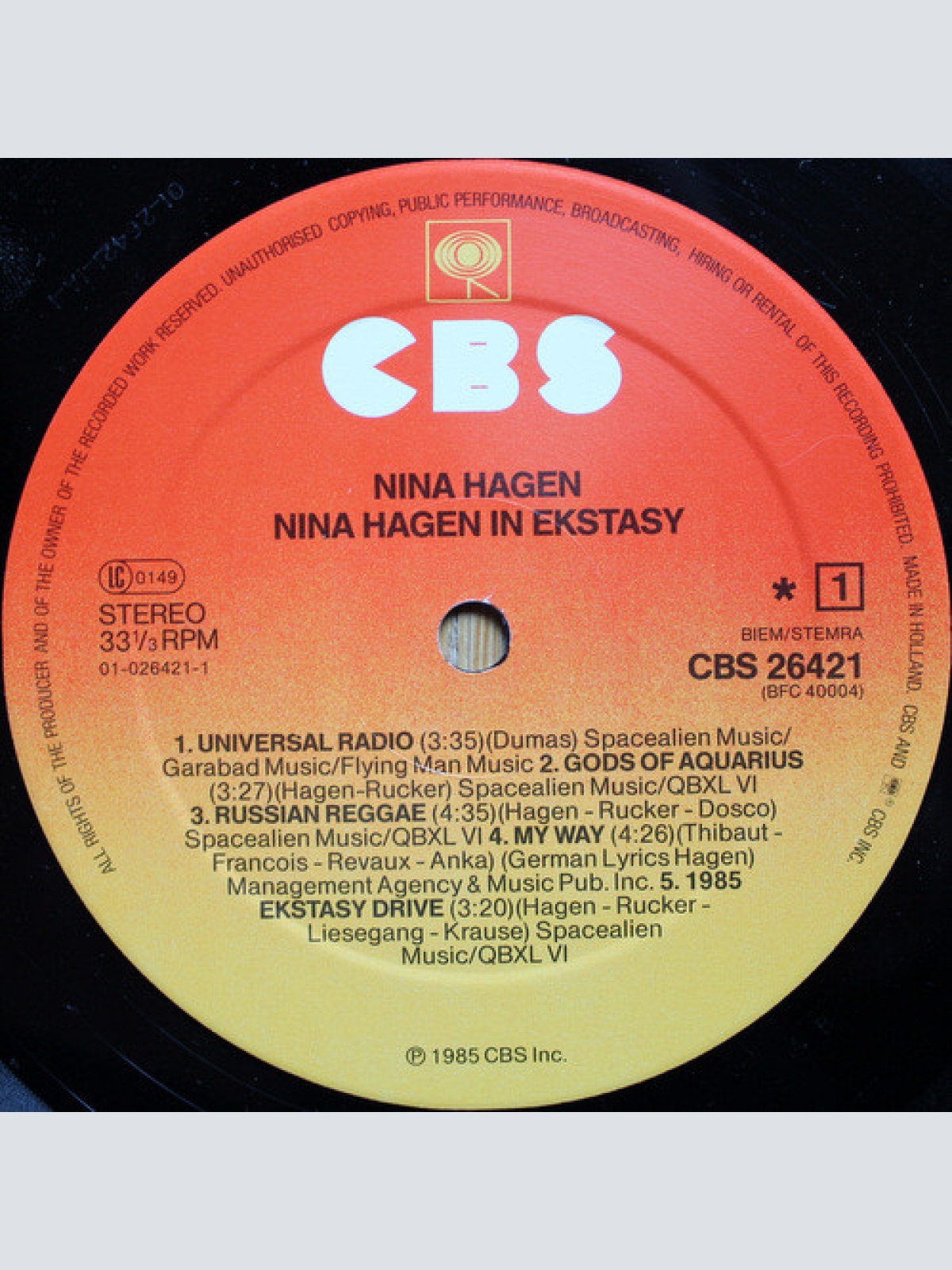 Vinyl / Nina Hagen - In Ekstasy