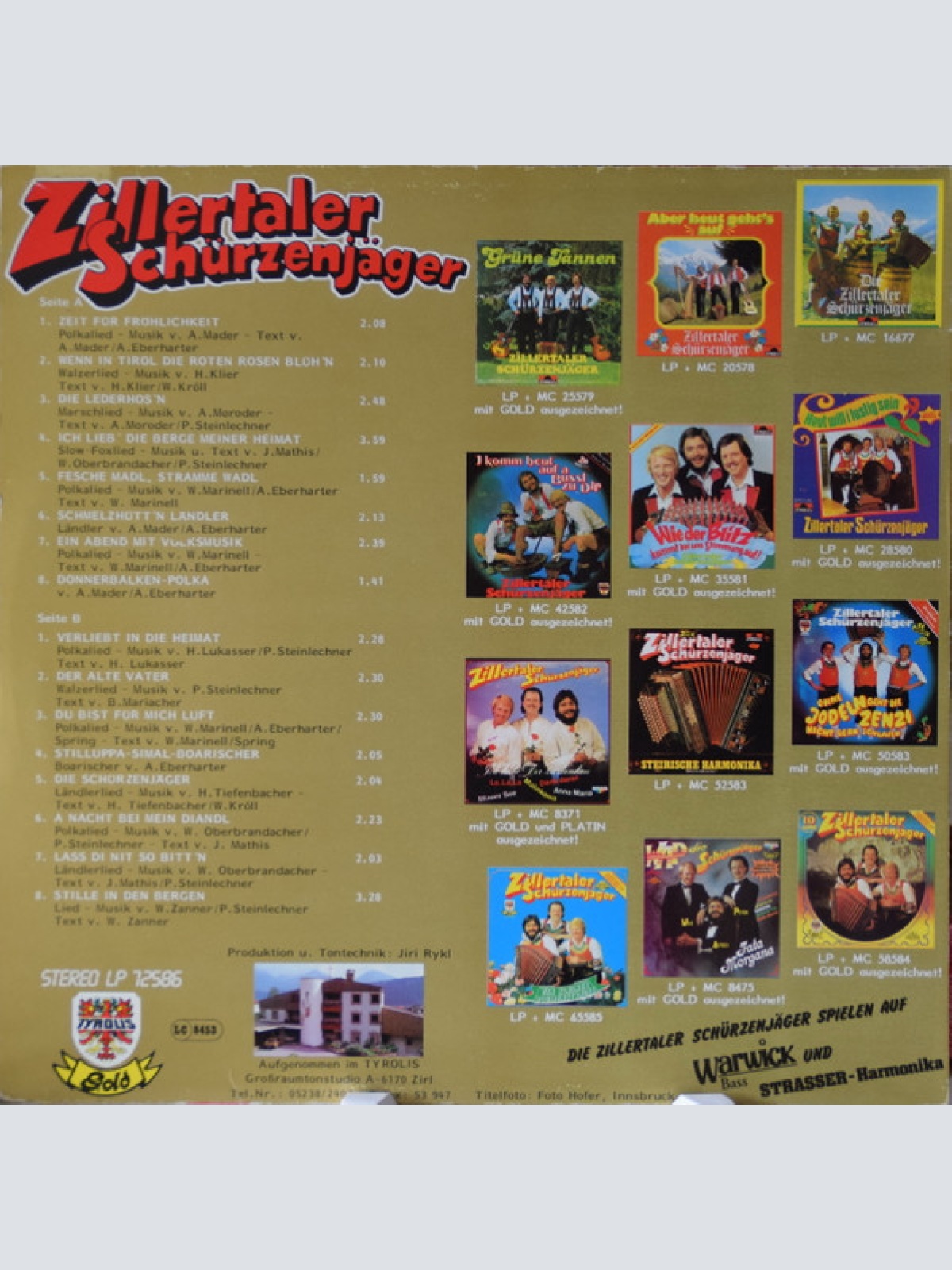 Vinyl / Zillertaler Schürzenjäger - Nimm Dir Zeit Für Fröhlichkeit