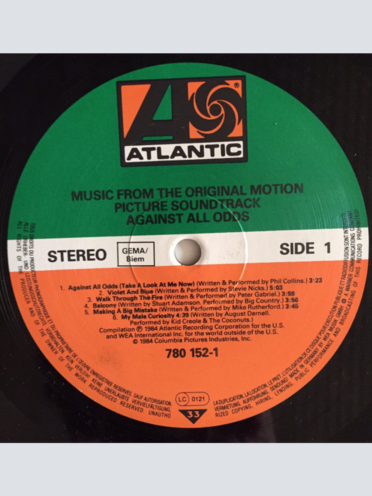 Vinyl / Various - Against All Odds - Music From The Original Motion Picture Soundtrack