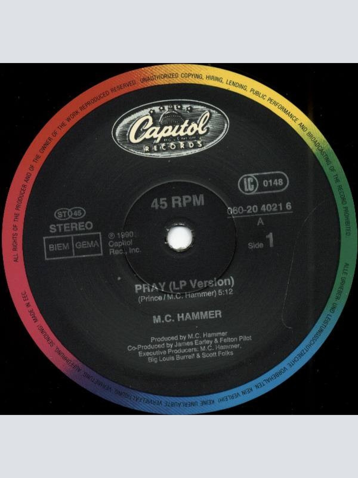 Vinyl / MC Hammer - Pray