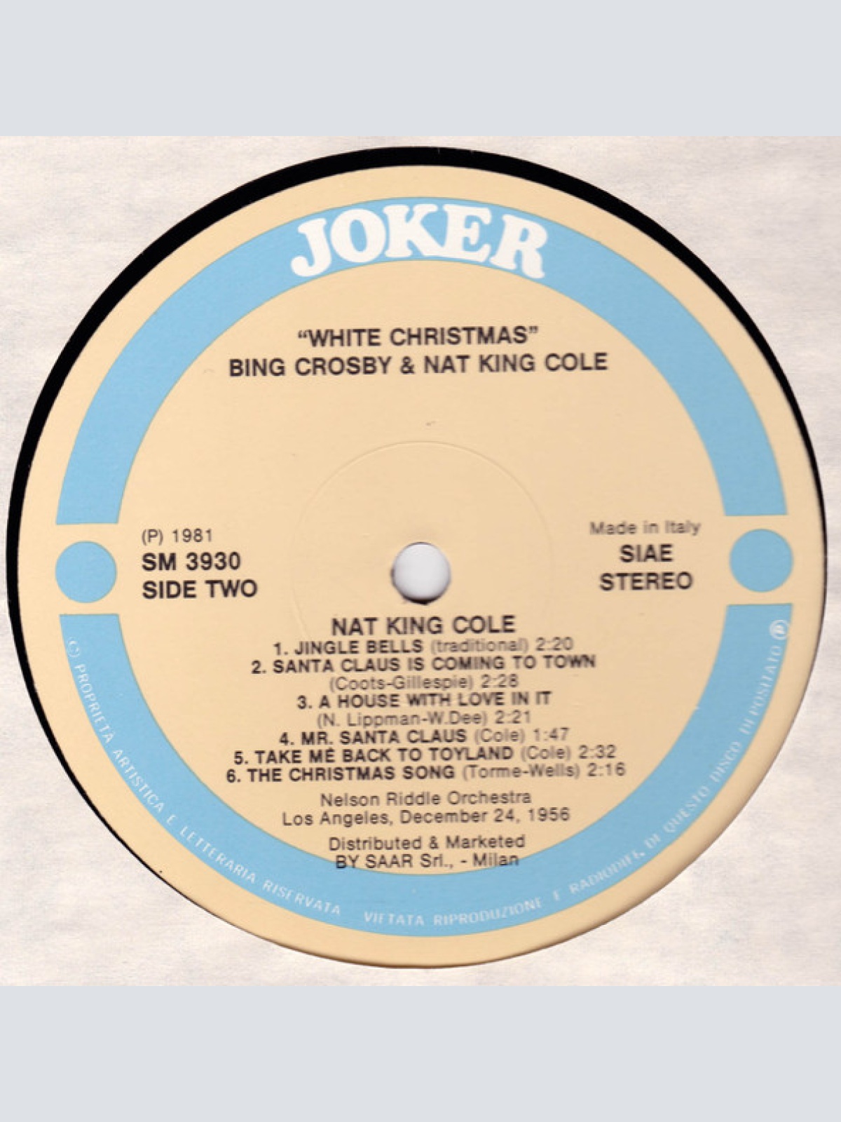 Vinyl / Bing Crosby & Nat King Cole - White Christmas