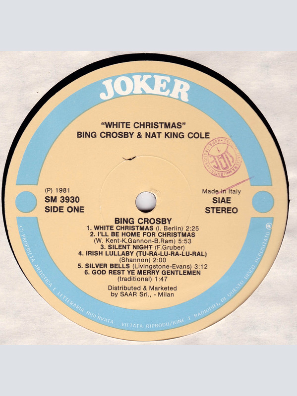 Vinyl / Bing Crosby & Nat King Cole - White Christmas
