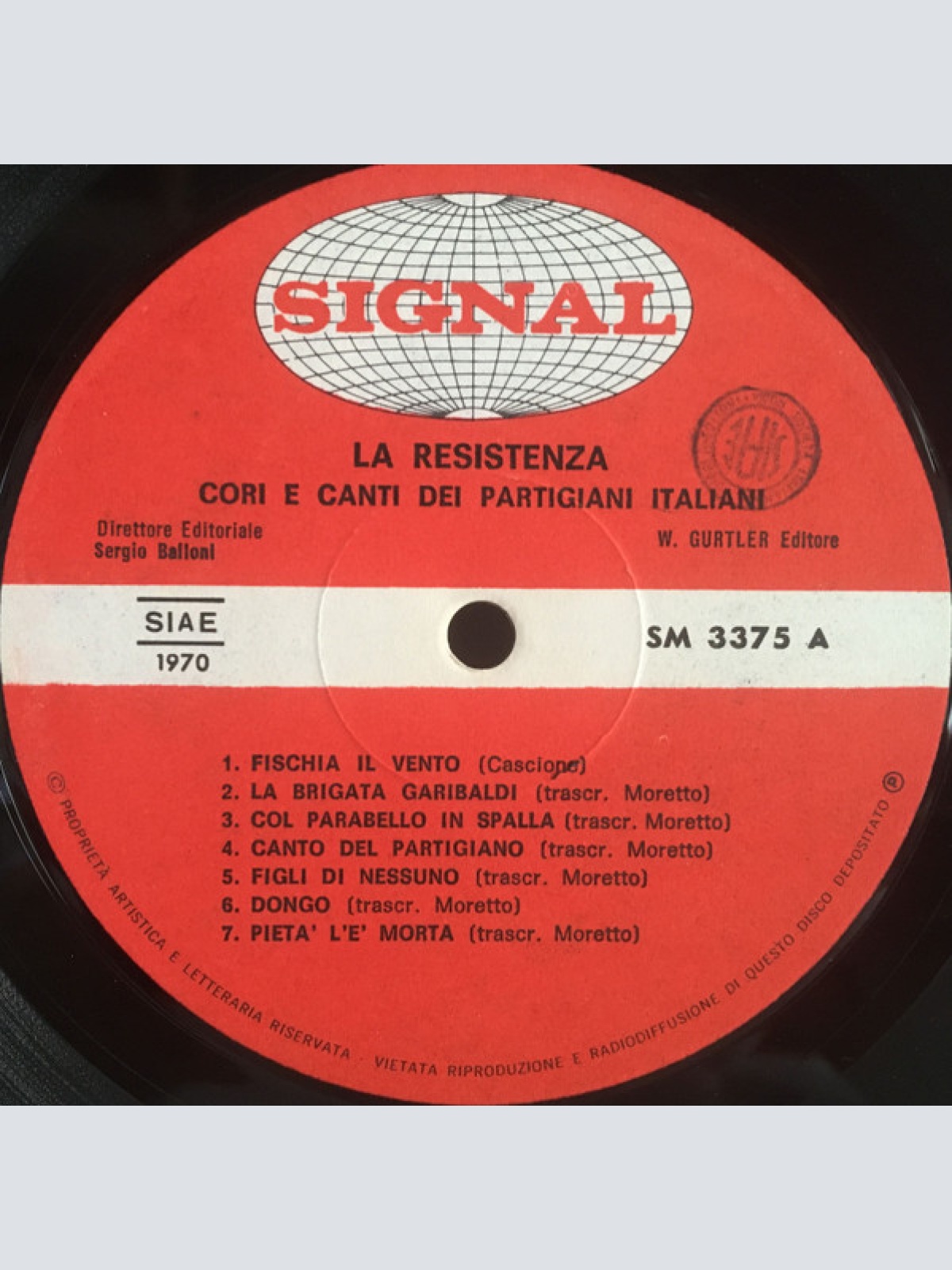 Vinyl / Various - La Resistenza - Cori E Canti Dei Partigiani Italiani