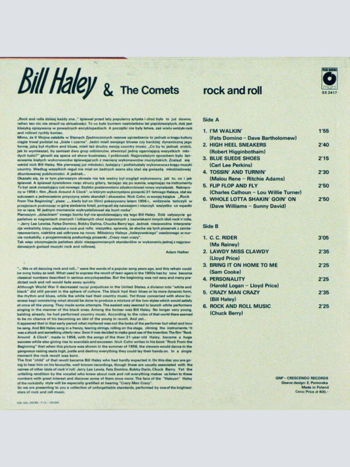Vinyl / Bill Haley & The Comets* - Rock And Roll