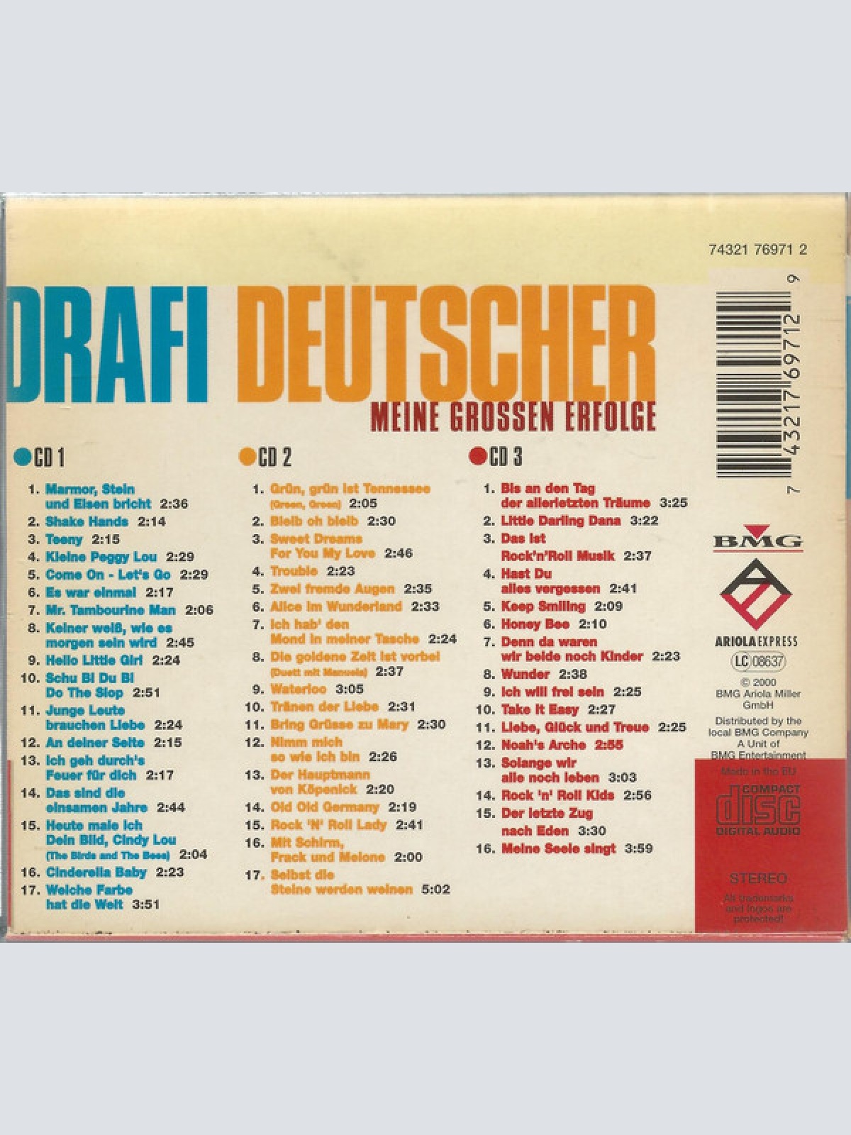 CD / Drafi Deutscher - Meine Grossen Erfolge