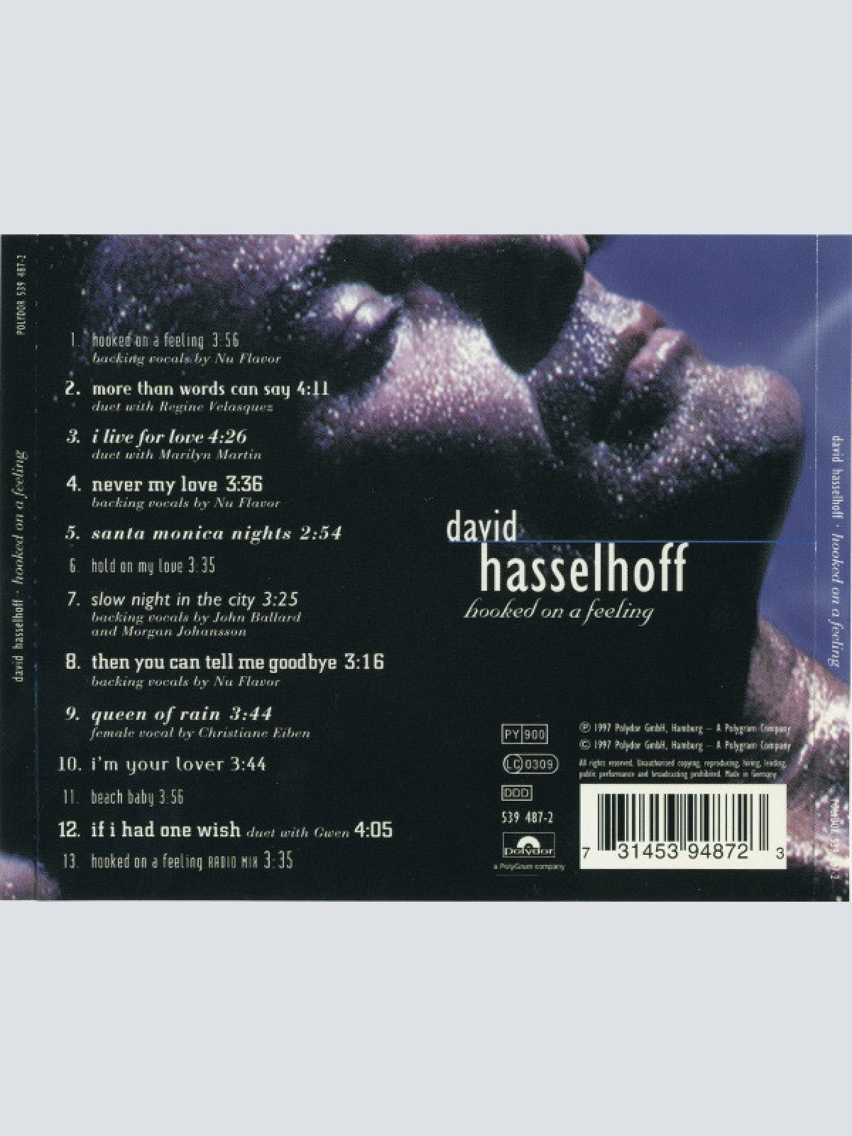 CD / David Hasselhoff - Hooked On A Feeling