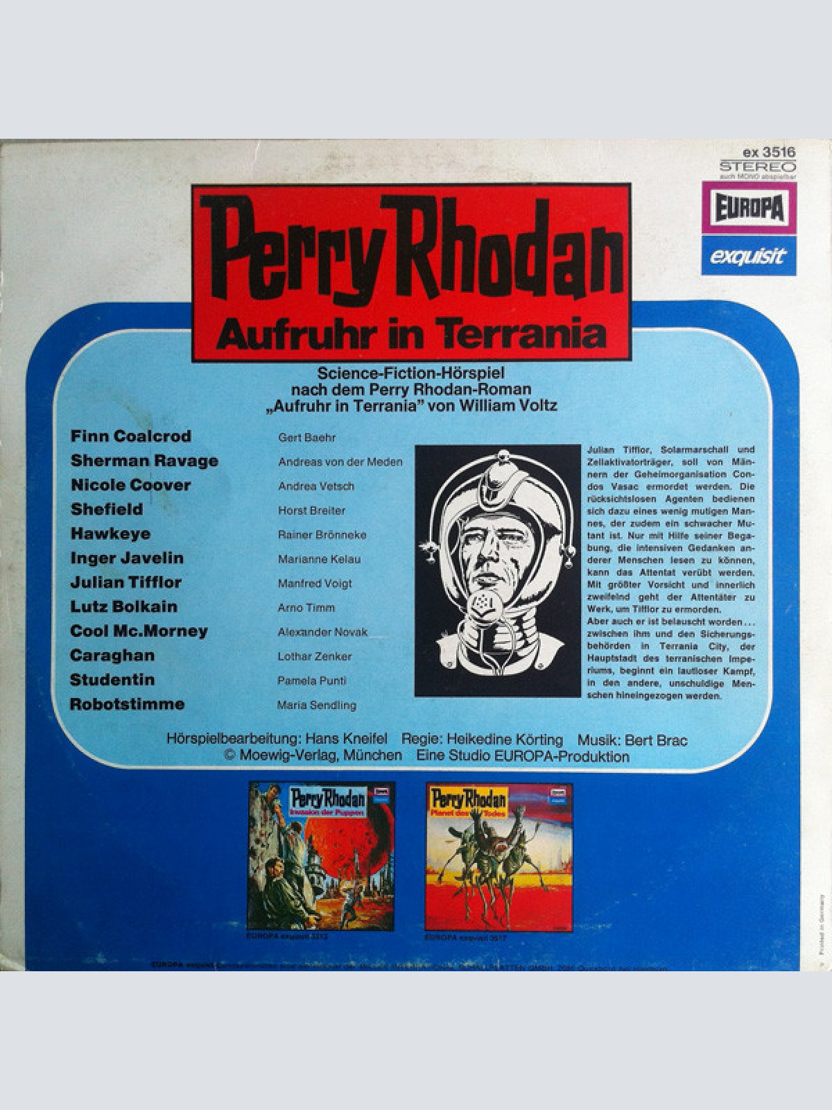 Vinyl / William Voltz - Perry Rhodan - Aufruhr In Terrania