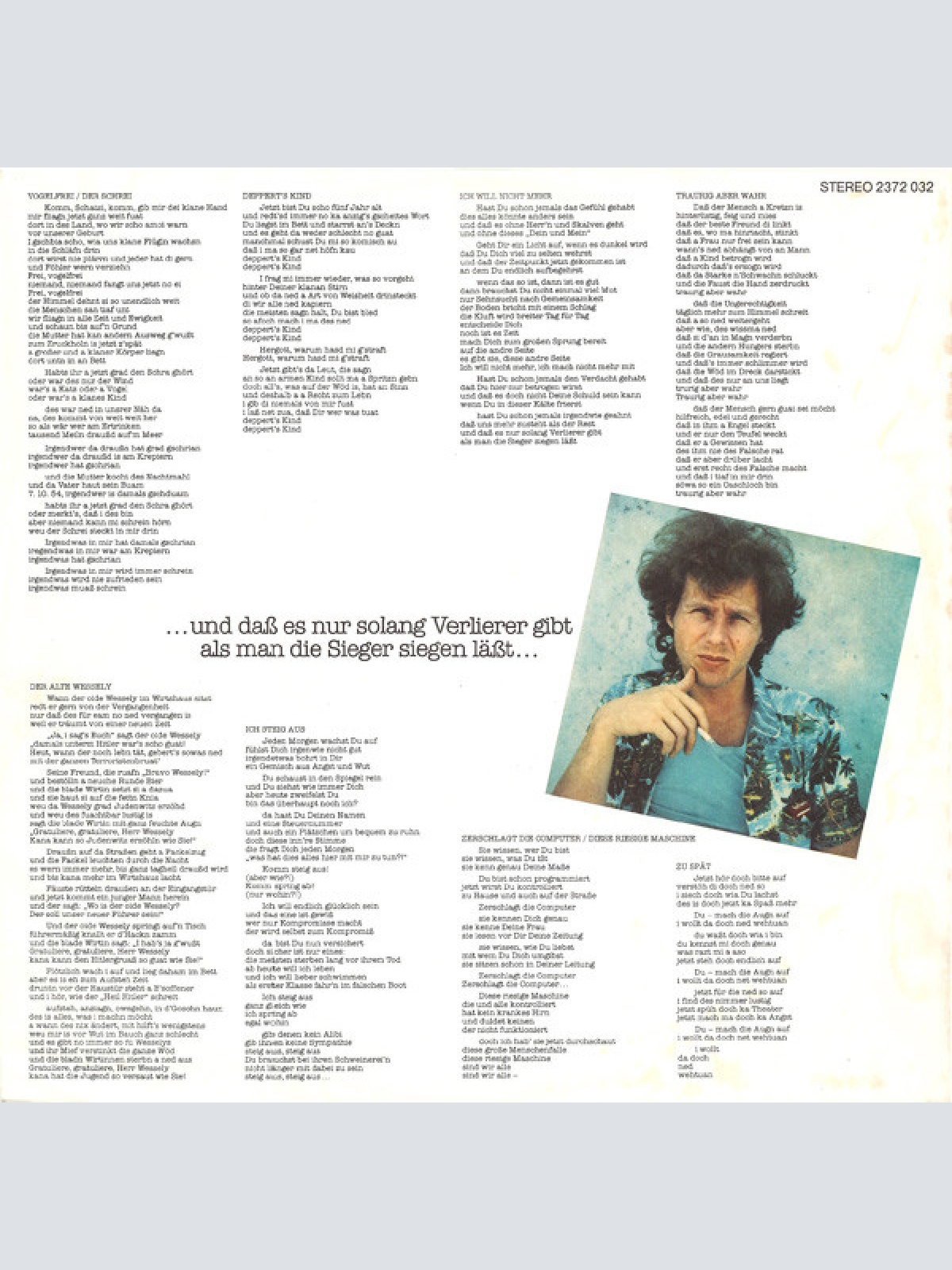 Vinyl / Georg Danzer & Band - Traurig Aber Wahr