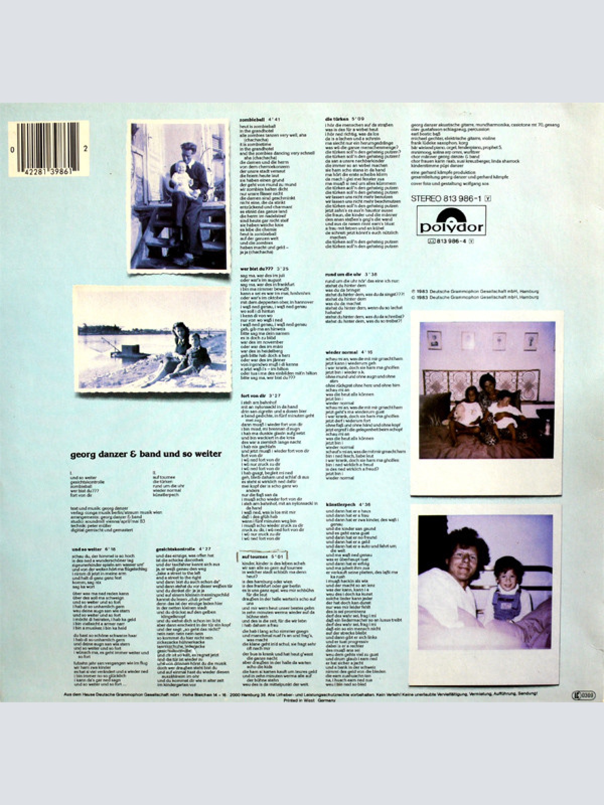 Vinyl / Georg Danzer - Und So Weiter