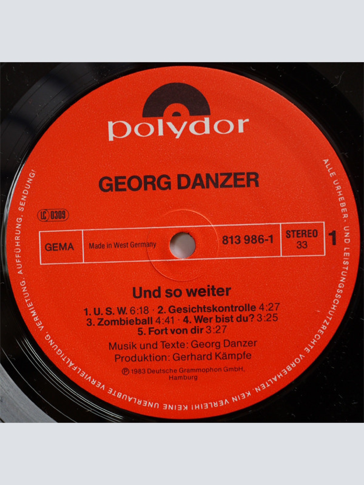 Vinyl / Georg Danzer - Und So Weiter