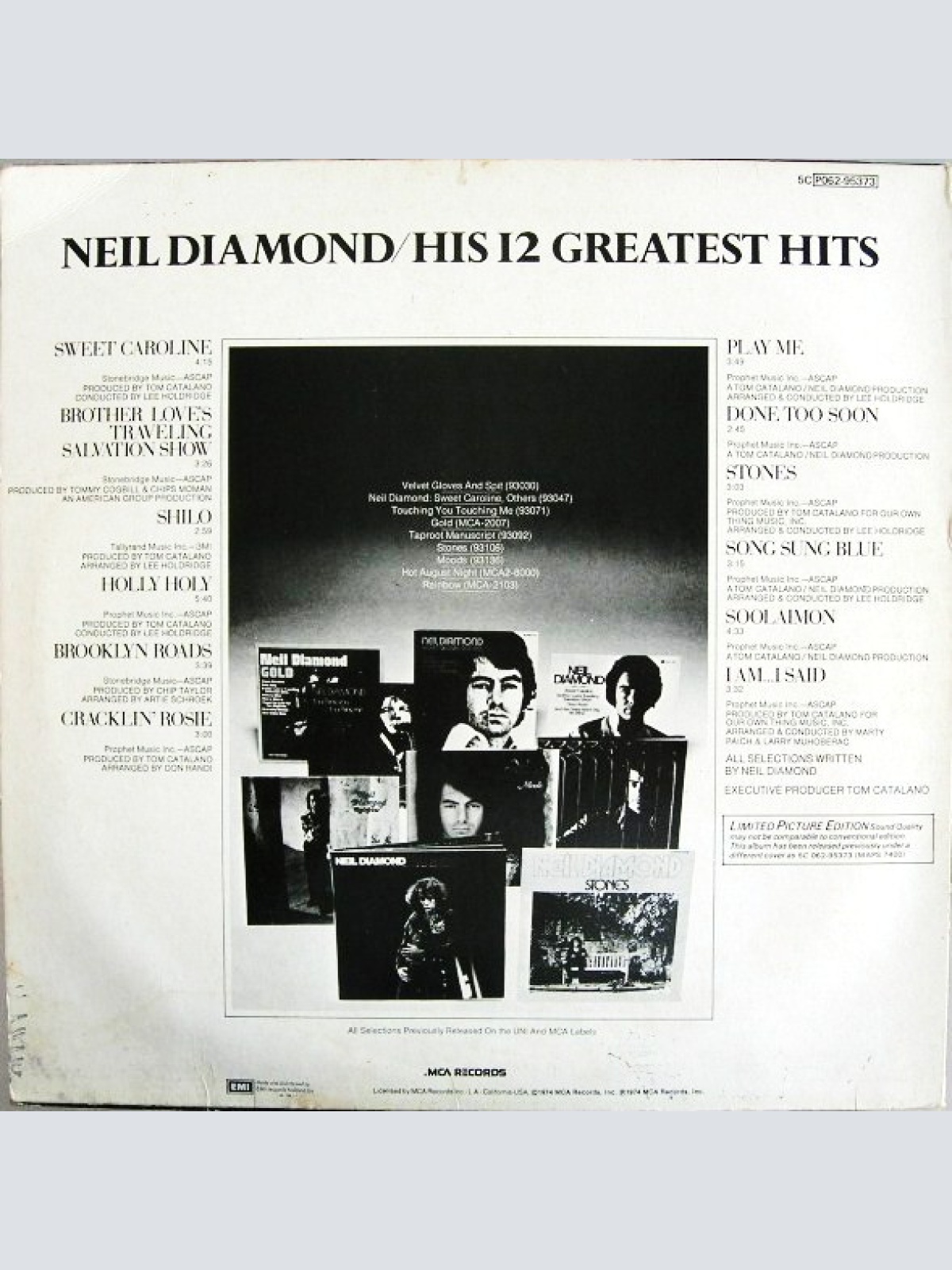 Vinyl / Neil Diamond - His 12 Greatest Hits