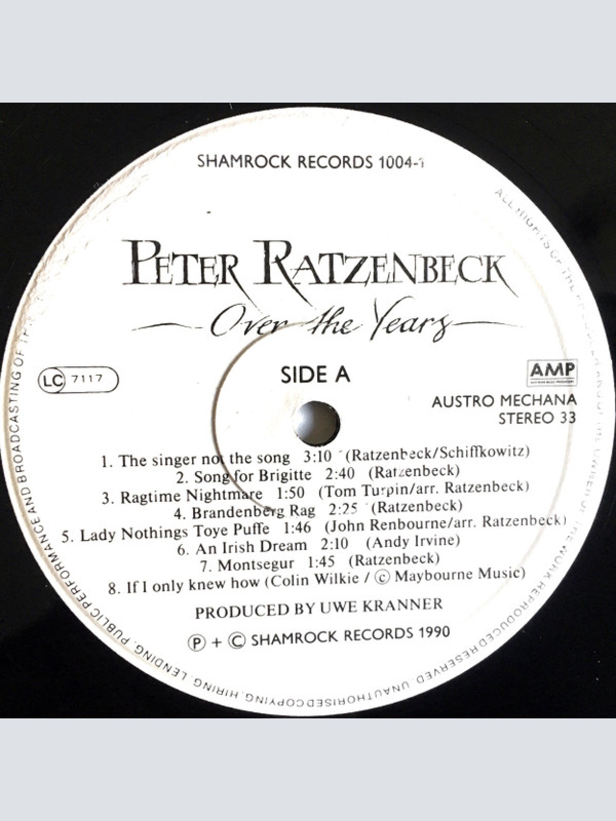 Vinyl / Peter Ratzenbeck - Over The Years