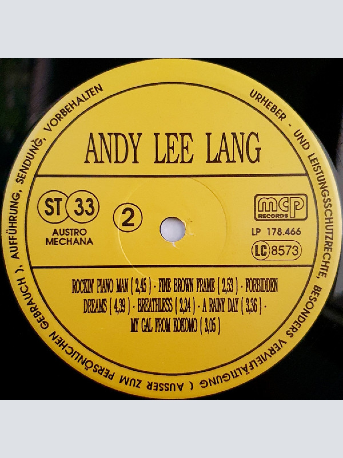 Vinyl / Andy Lee Lang - Rockin' Piano Man
