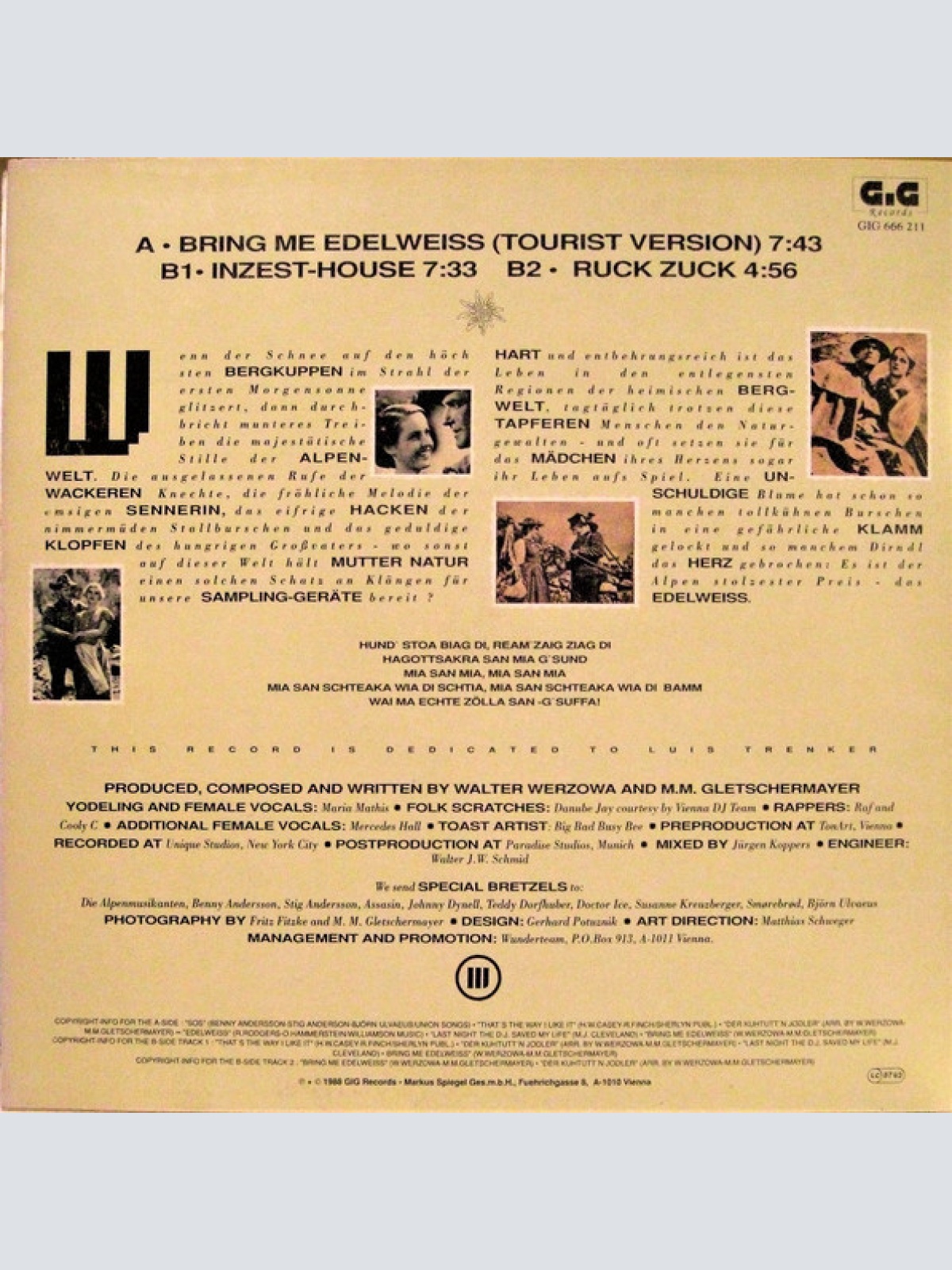 Vinyl / Edelweiss - Bring Me Edelweiss (A Sound Attack Straight From The Alps)