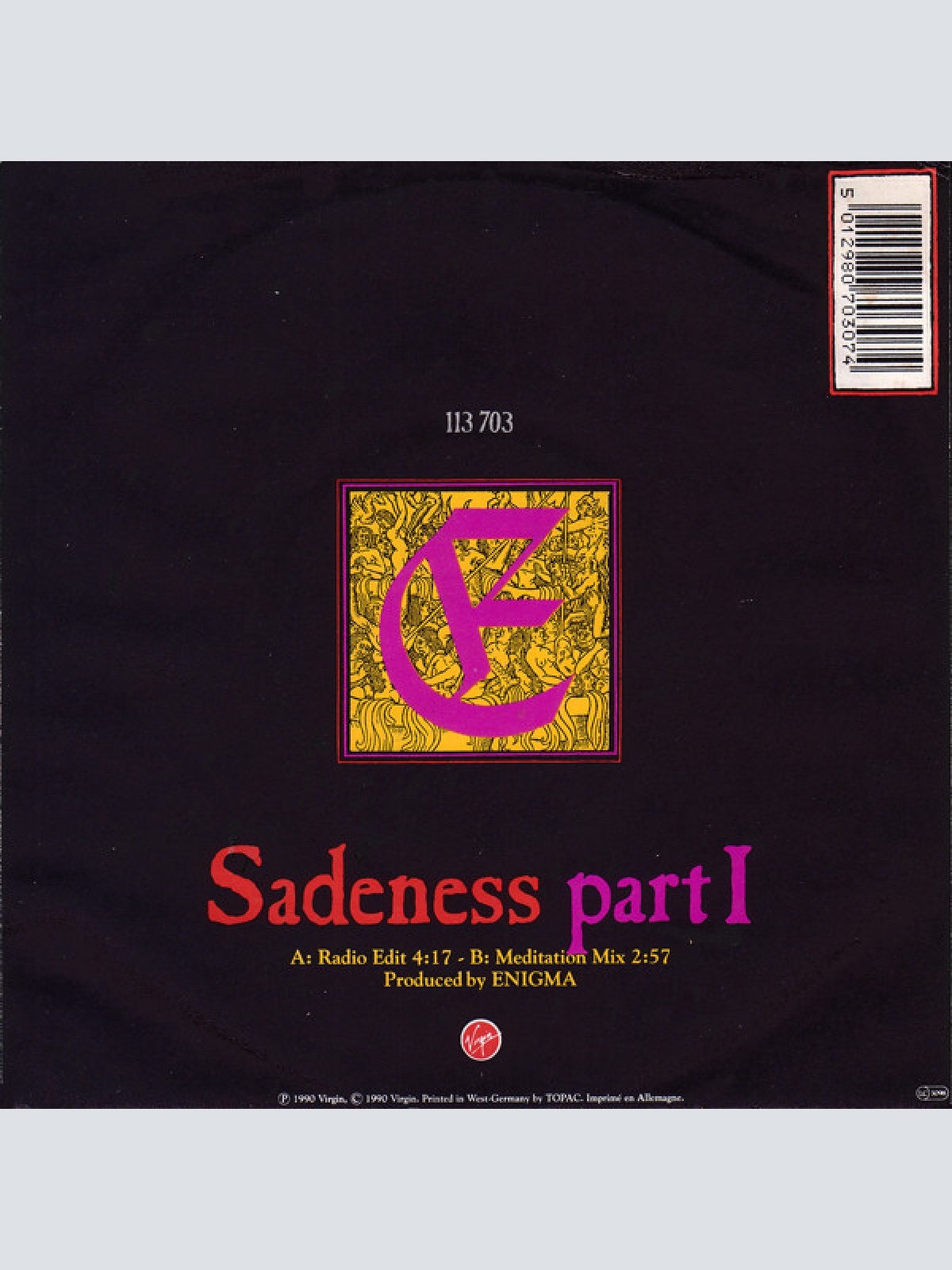 Vinyl / Enigma - Sadeness Part I