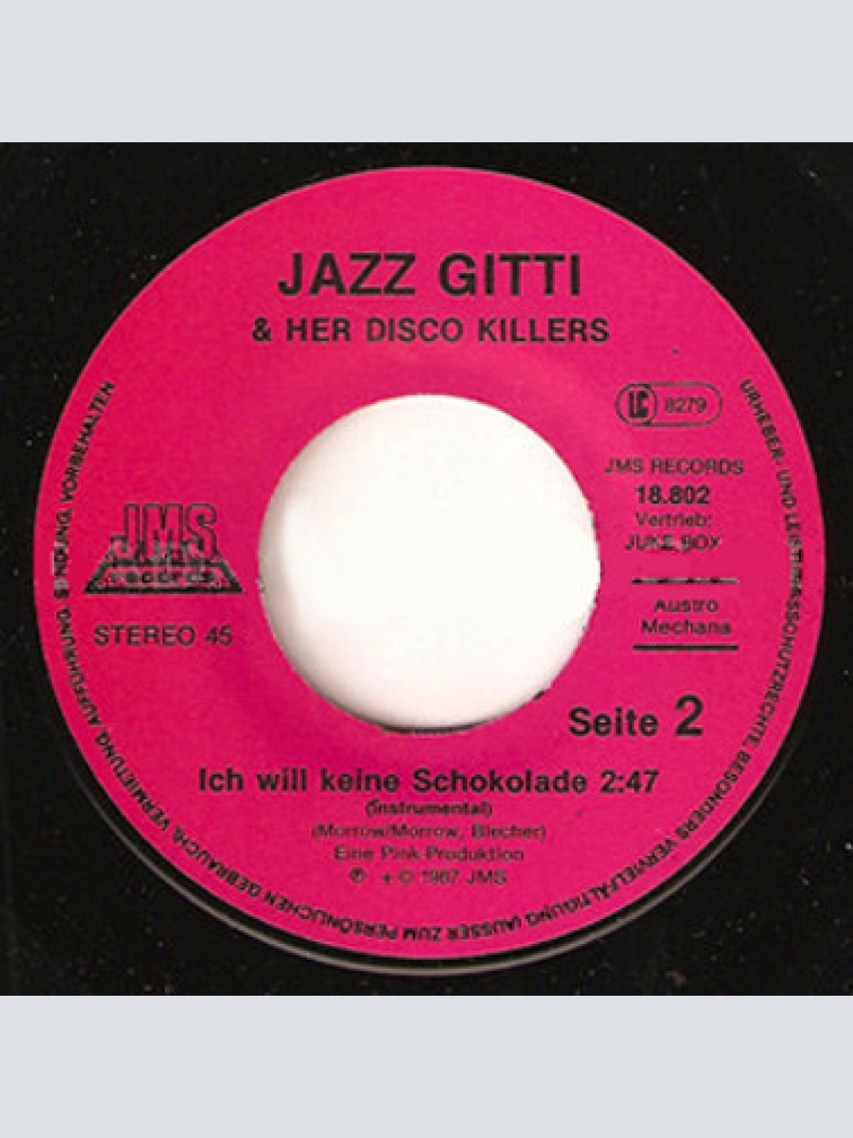 Vinyl / Jazz Gitti And Her Disco Killers - Ich Will Keine Schokolade