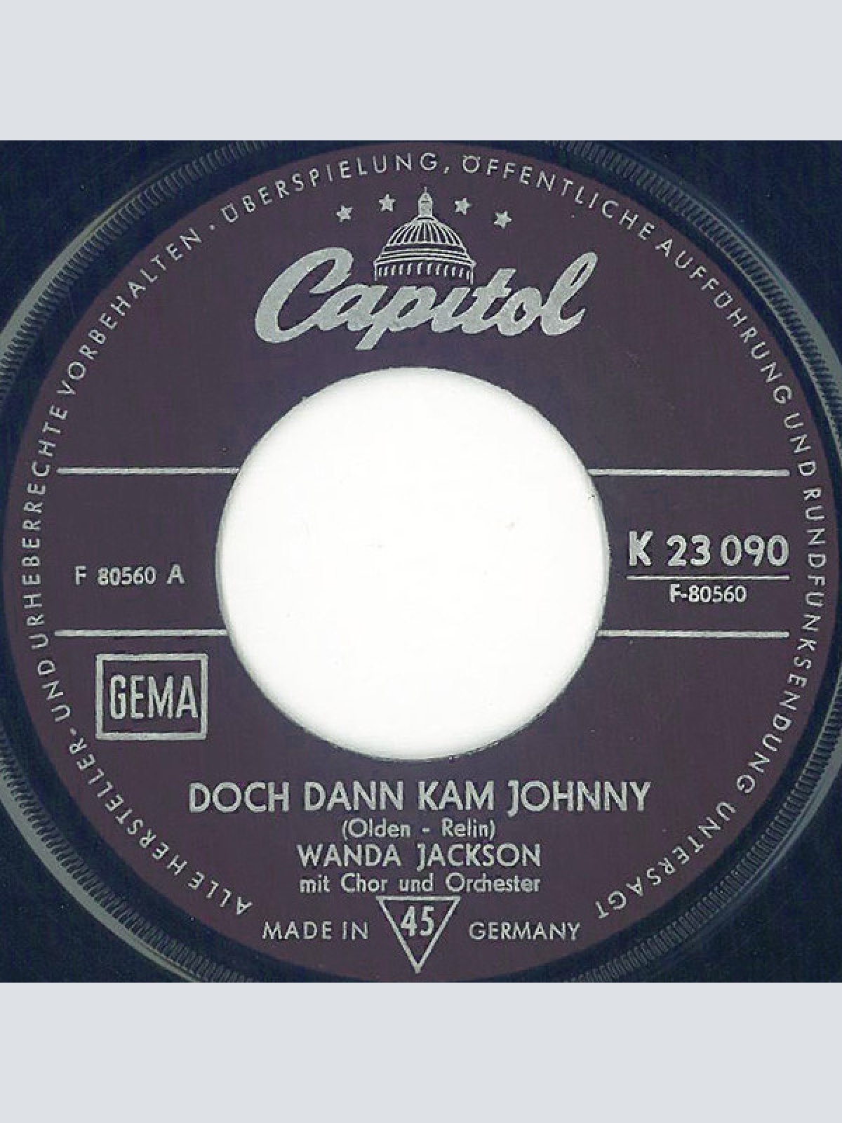 Vinyl / Wanda Jackson - Doch Dann Kam Johnny / Das Kommt Vom Glück In Der Liebe