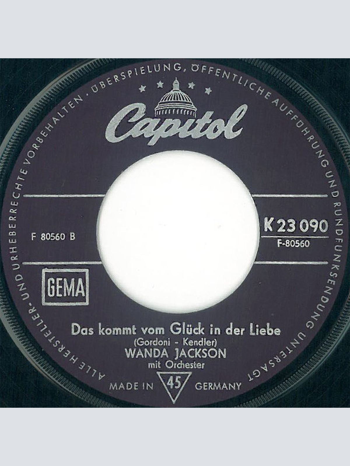 Vinyl / Wanda Jackson - Doch Dann Kam Johnny / Das Kommt Vom Glück In Der Liebe