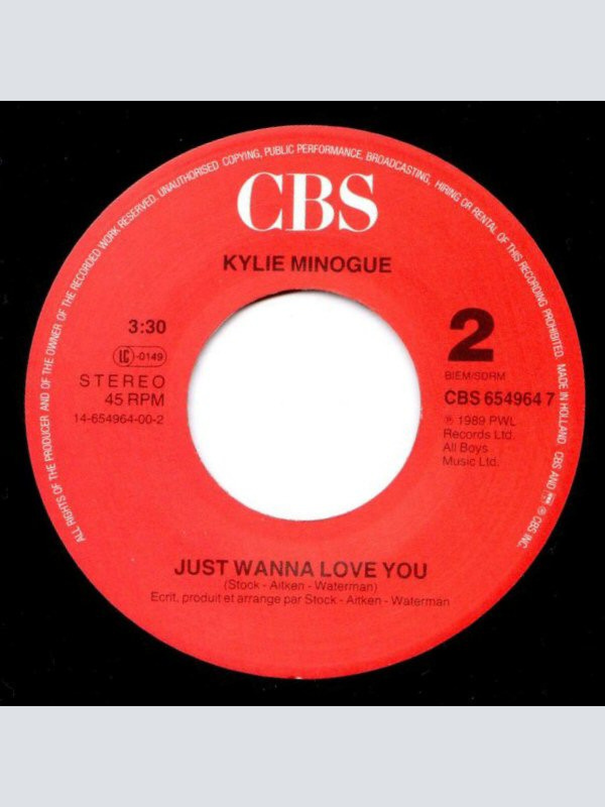 Vinyl / Kylie Minogue - Hand On Your Heart